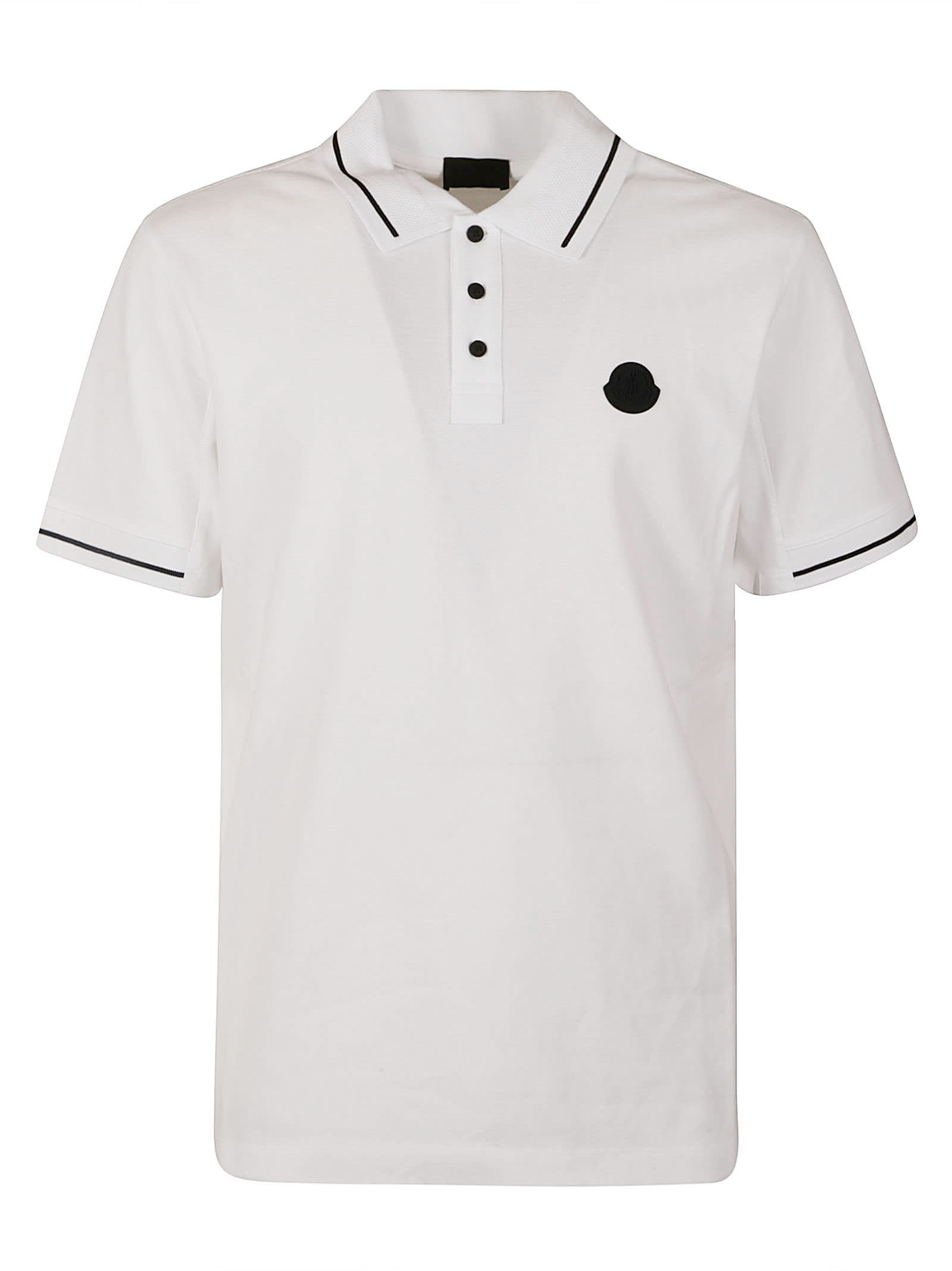 Moncler Logo Patched Polo Shirt In Non Definito