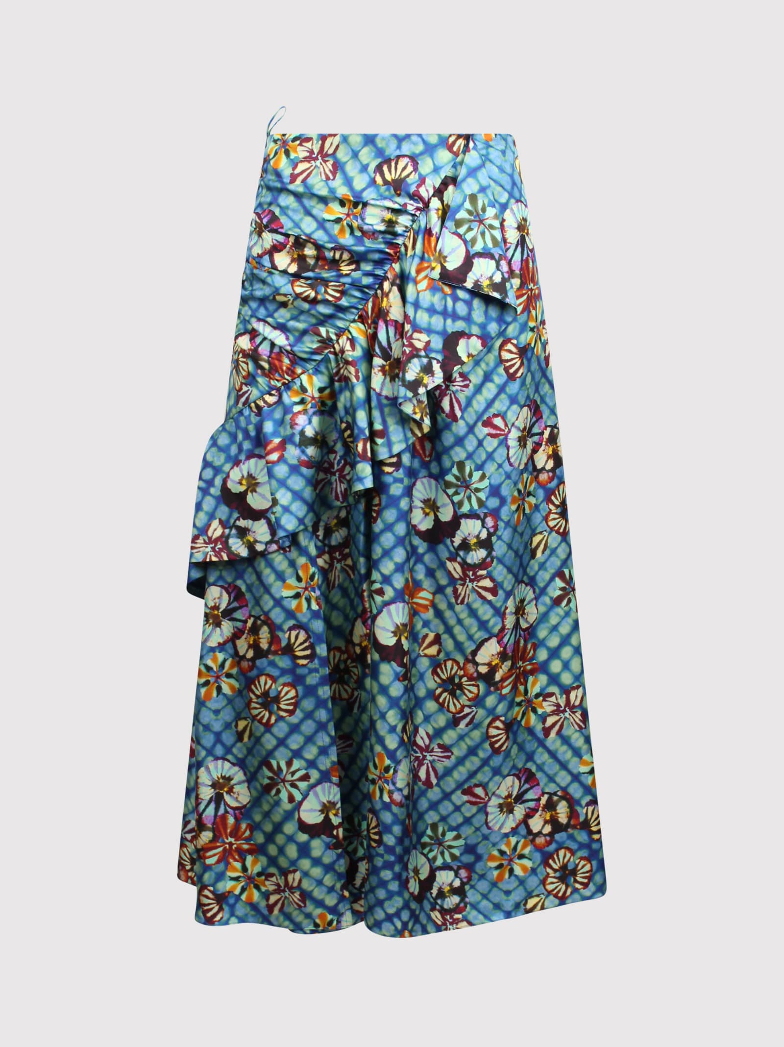 Shop Ulla Johnson Bridget Floral-print Skirt