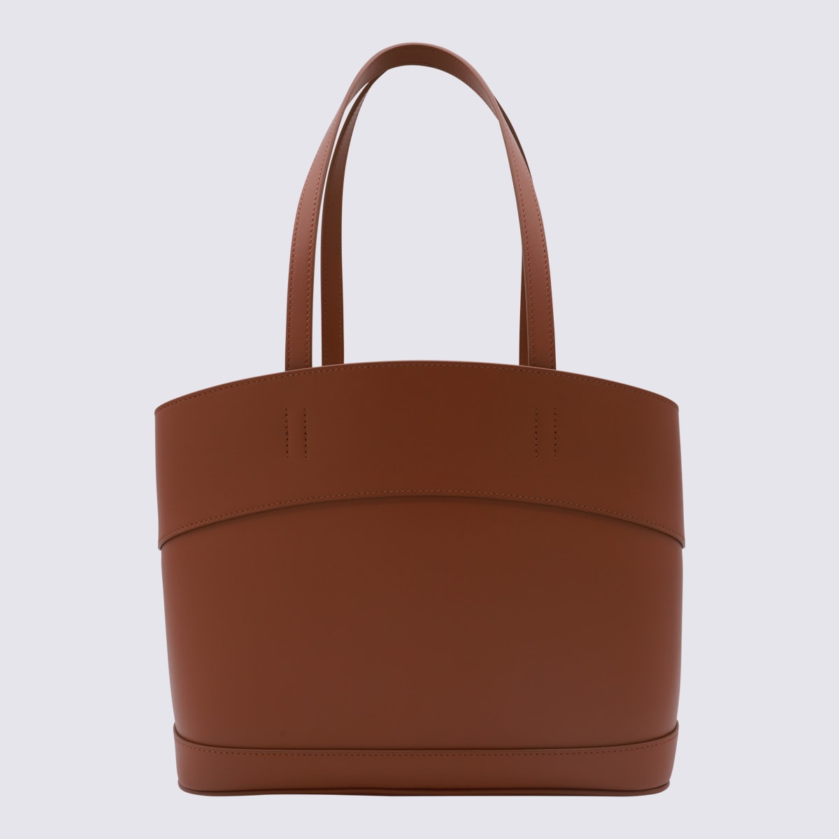 Shop Ferragamo Brown Leather Charming S Tote Bag In New Cognac