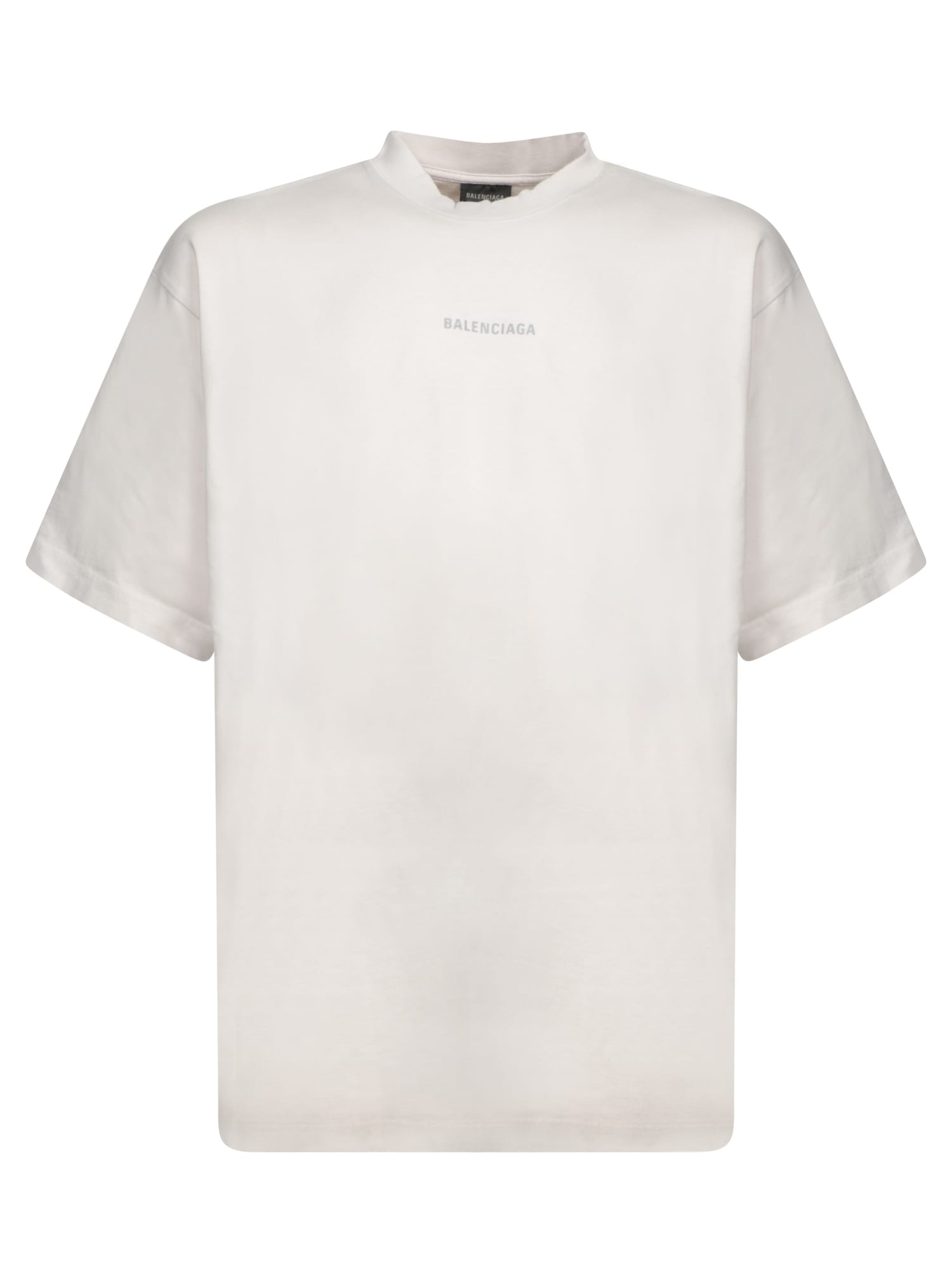 Shop Balenciaga Reflective White T-shirt