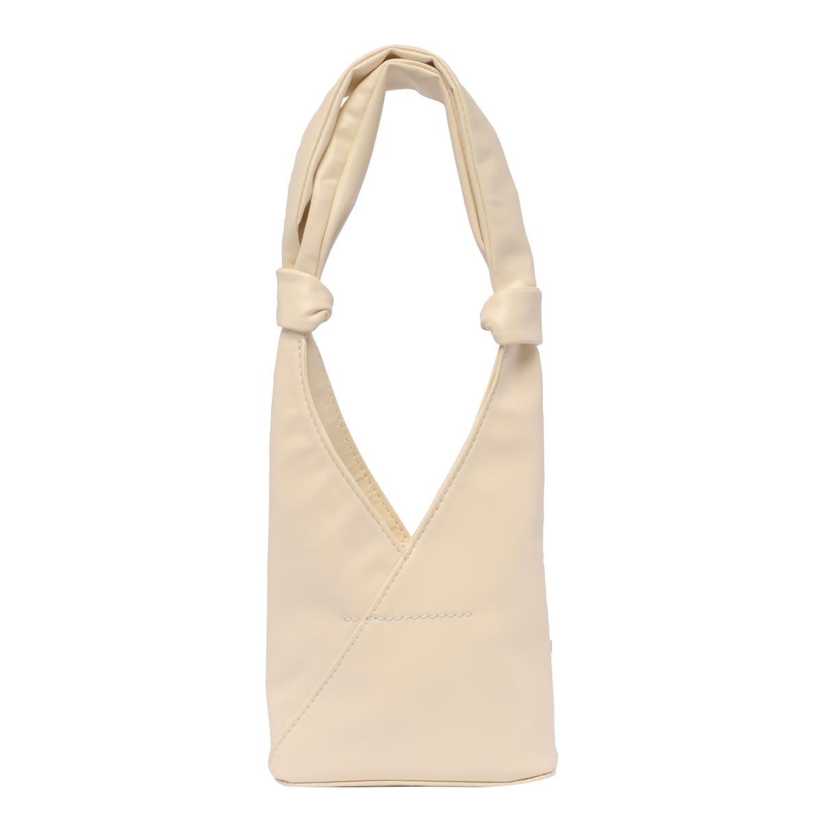 Shop Maison Margiela Japanese Knotted Handbag In White