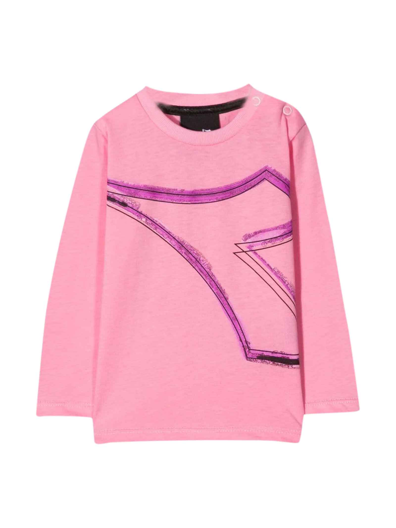 Diadora Girl Pink Sweatshirt