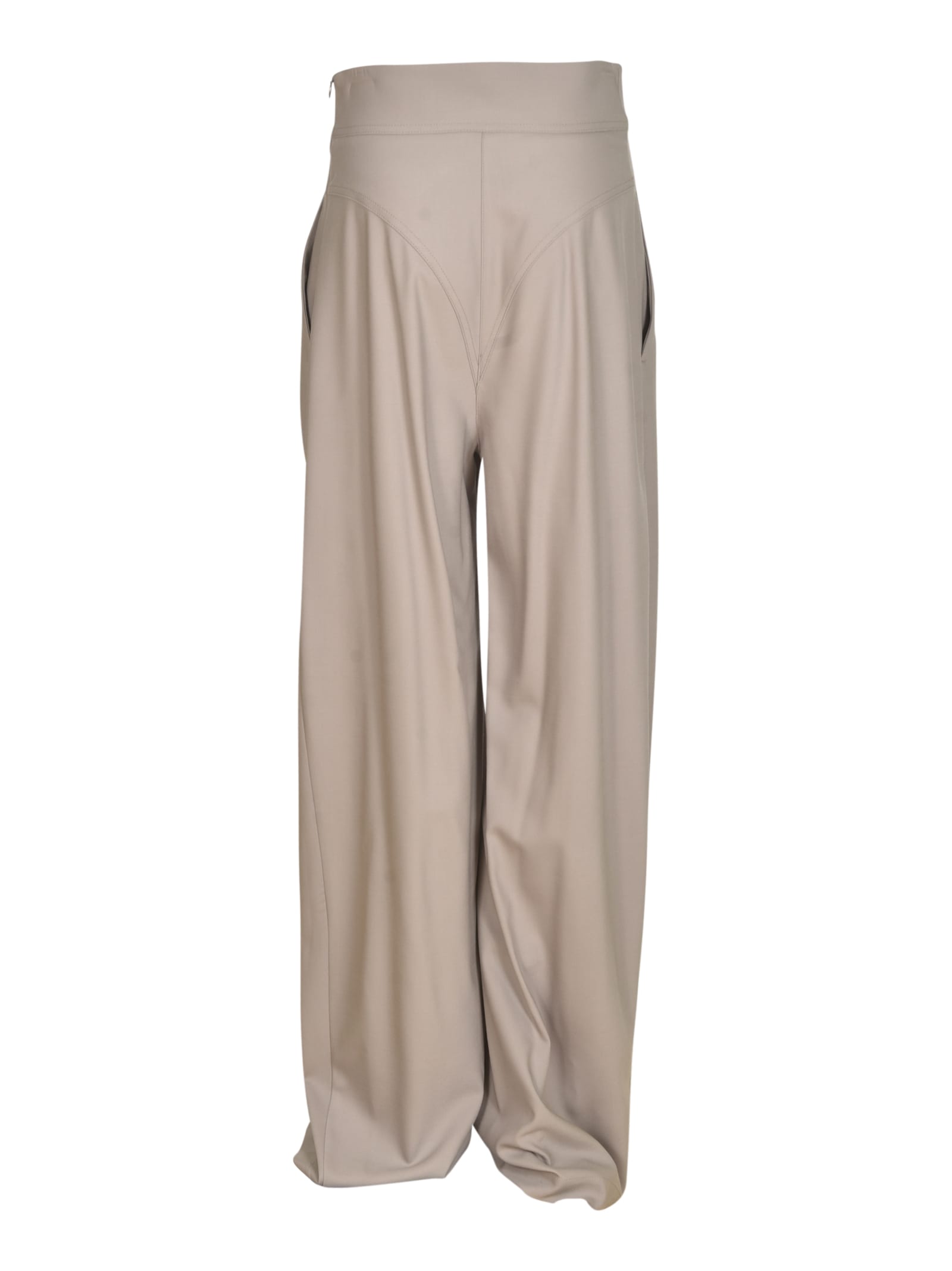 Alessandro Vigilante High-waist Pleat Detail Trousers In Grey