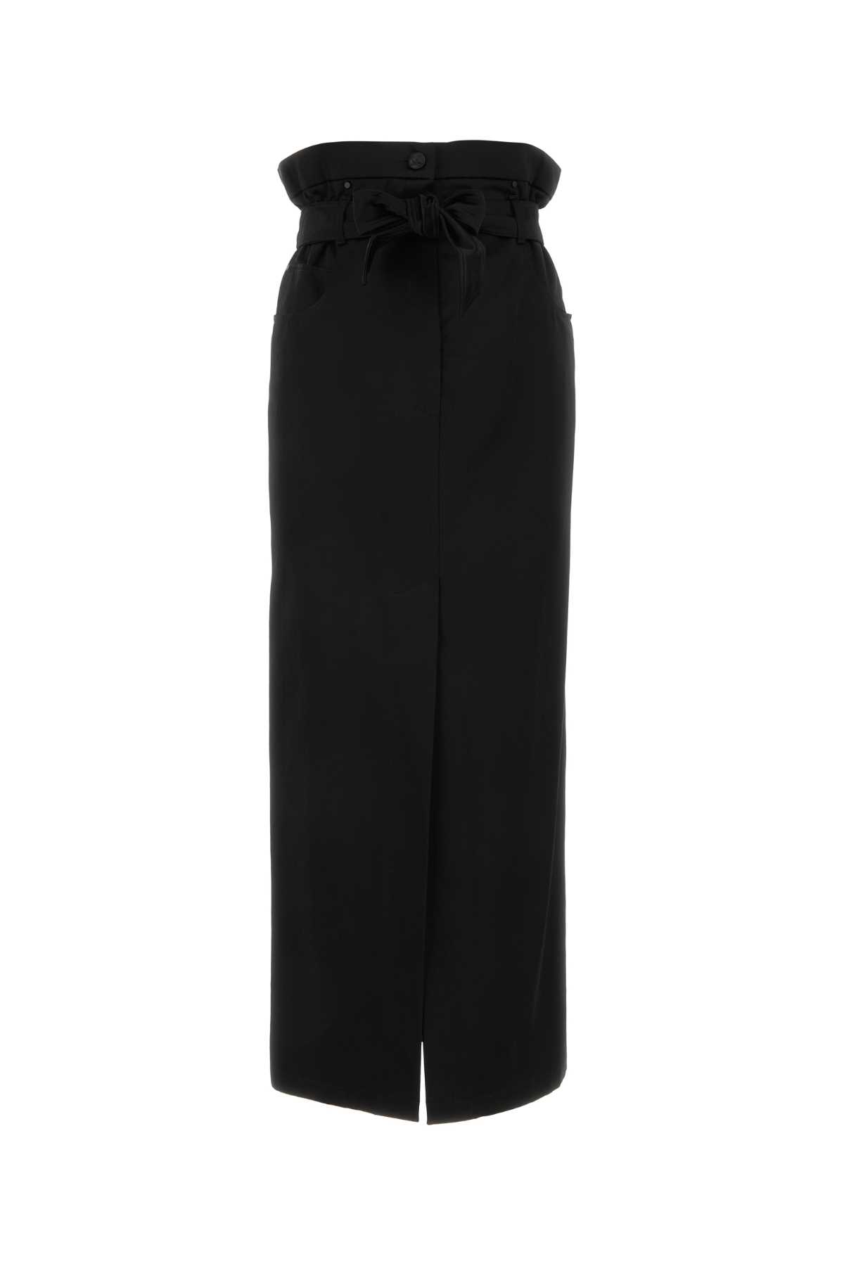 Max Mara Black Satin Skirt