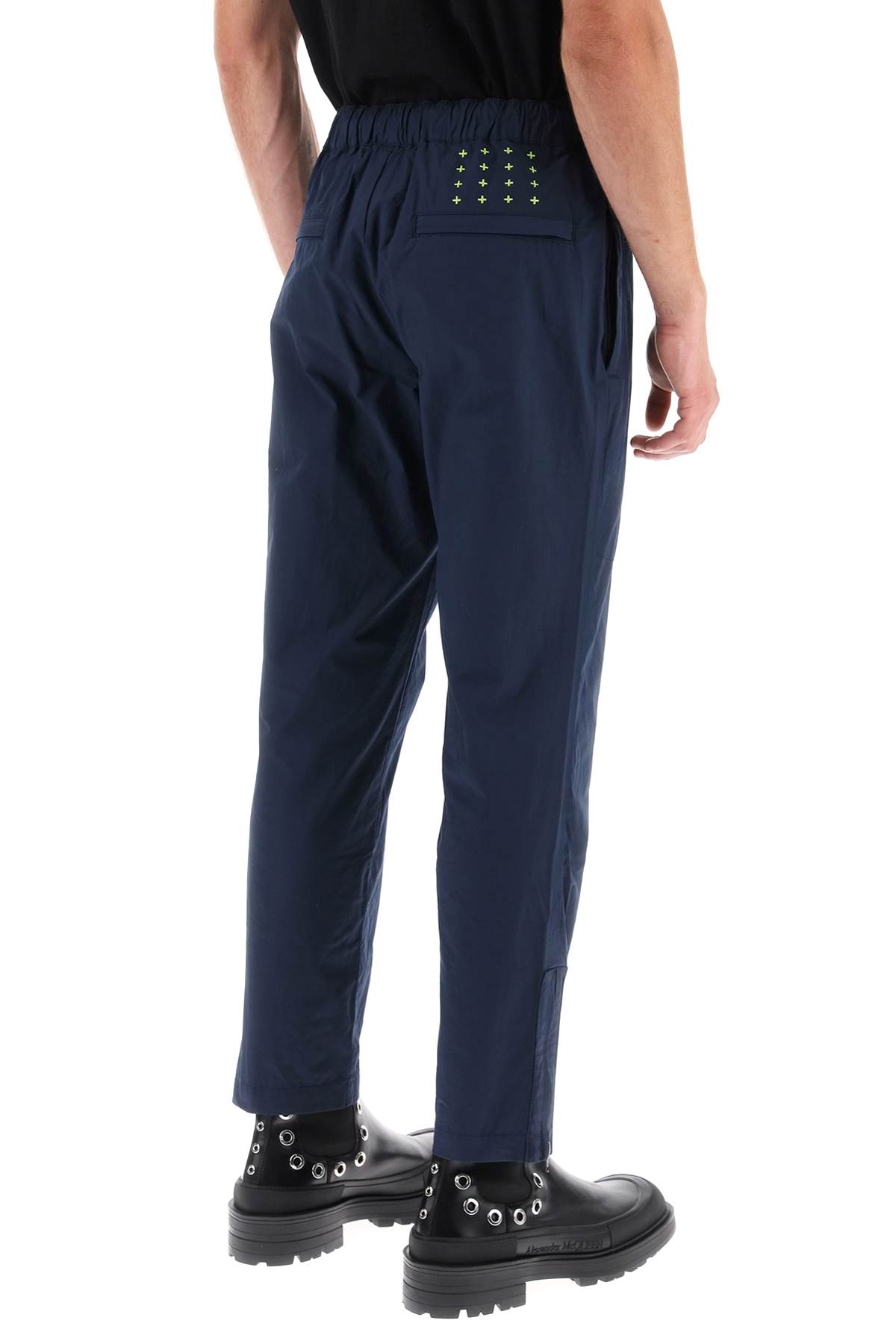 Shop Ksubi Axiom Pants In Technical Cotton In Navy (blue)