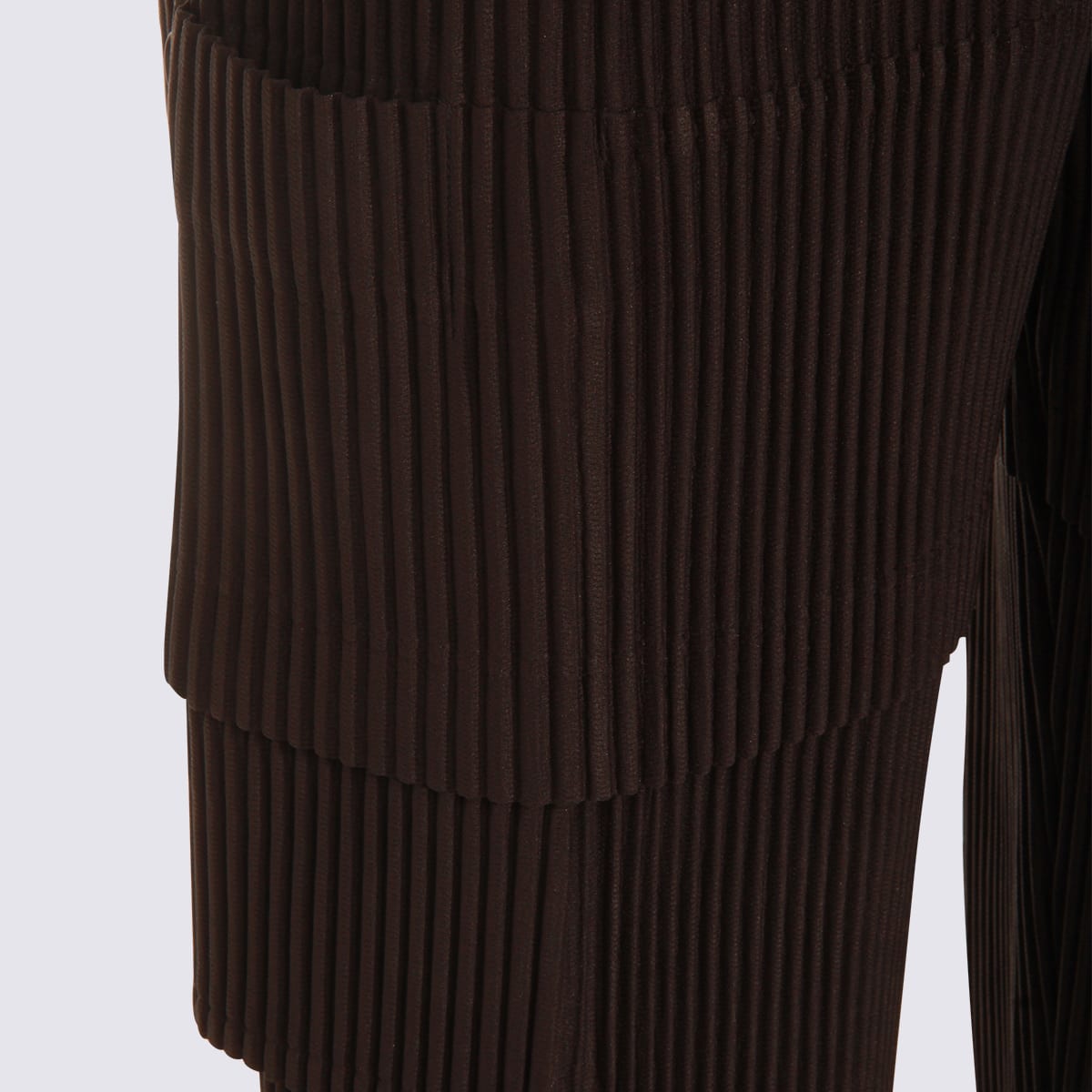 Issey Miyake Trousers Blacks And Greys In Brown