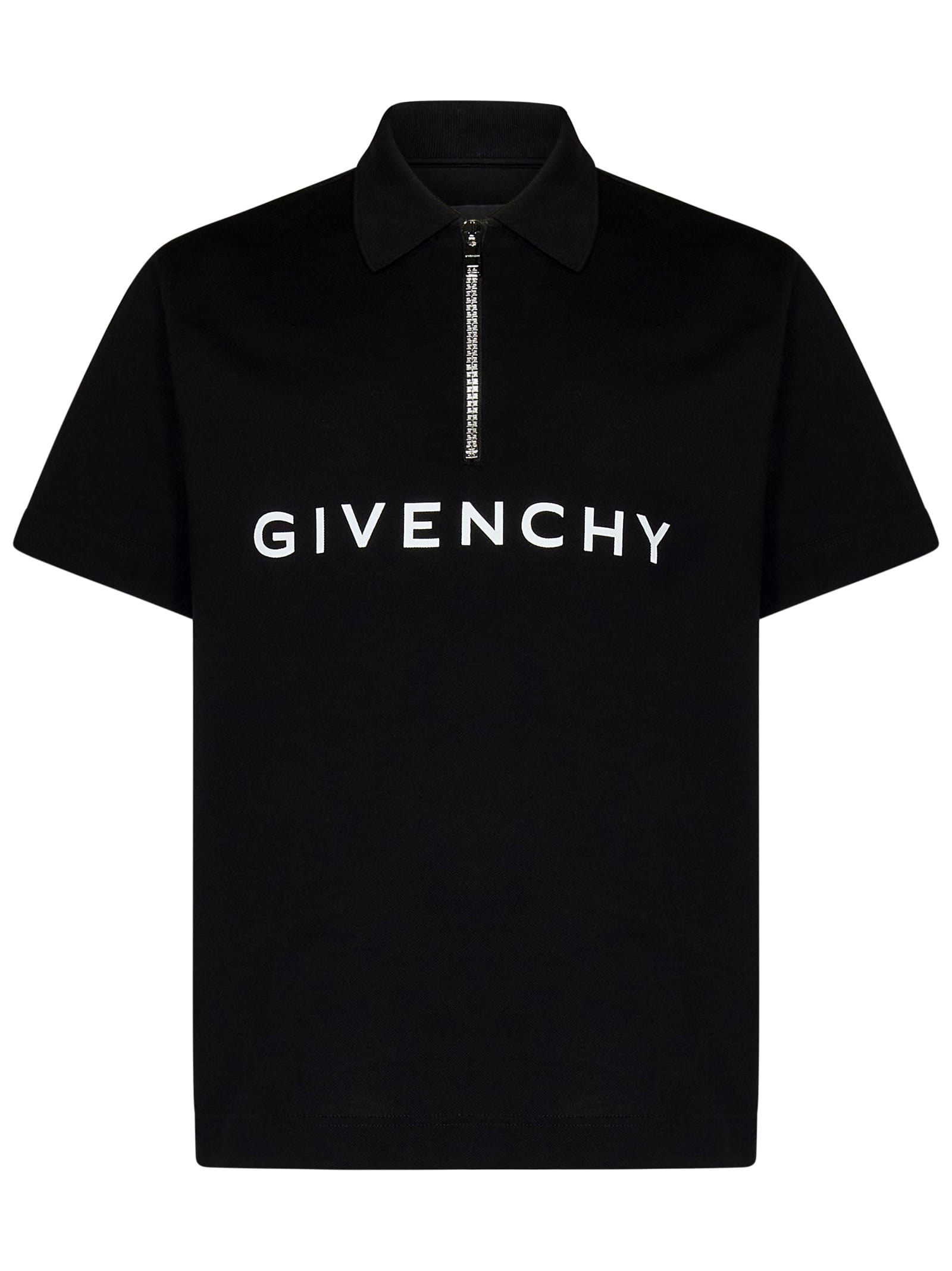 Shop Givenchy Archetype Polo Shirt In Black