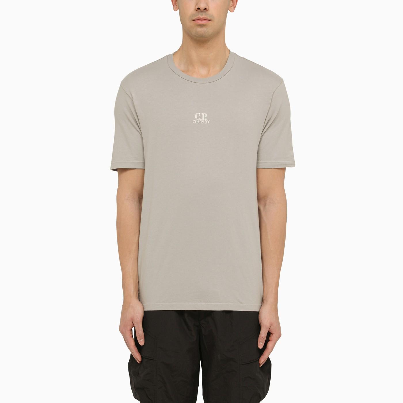 Shop C.p. Company Cotton Grey T-shirt With Logo