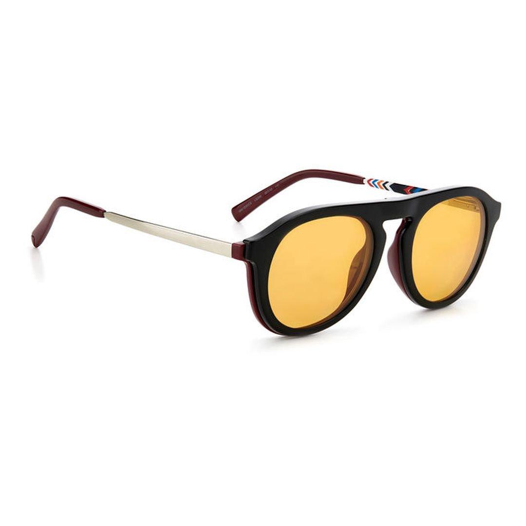 M Missoni Round Frame Sunglasses In Lgd/he Brgndy Black