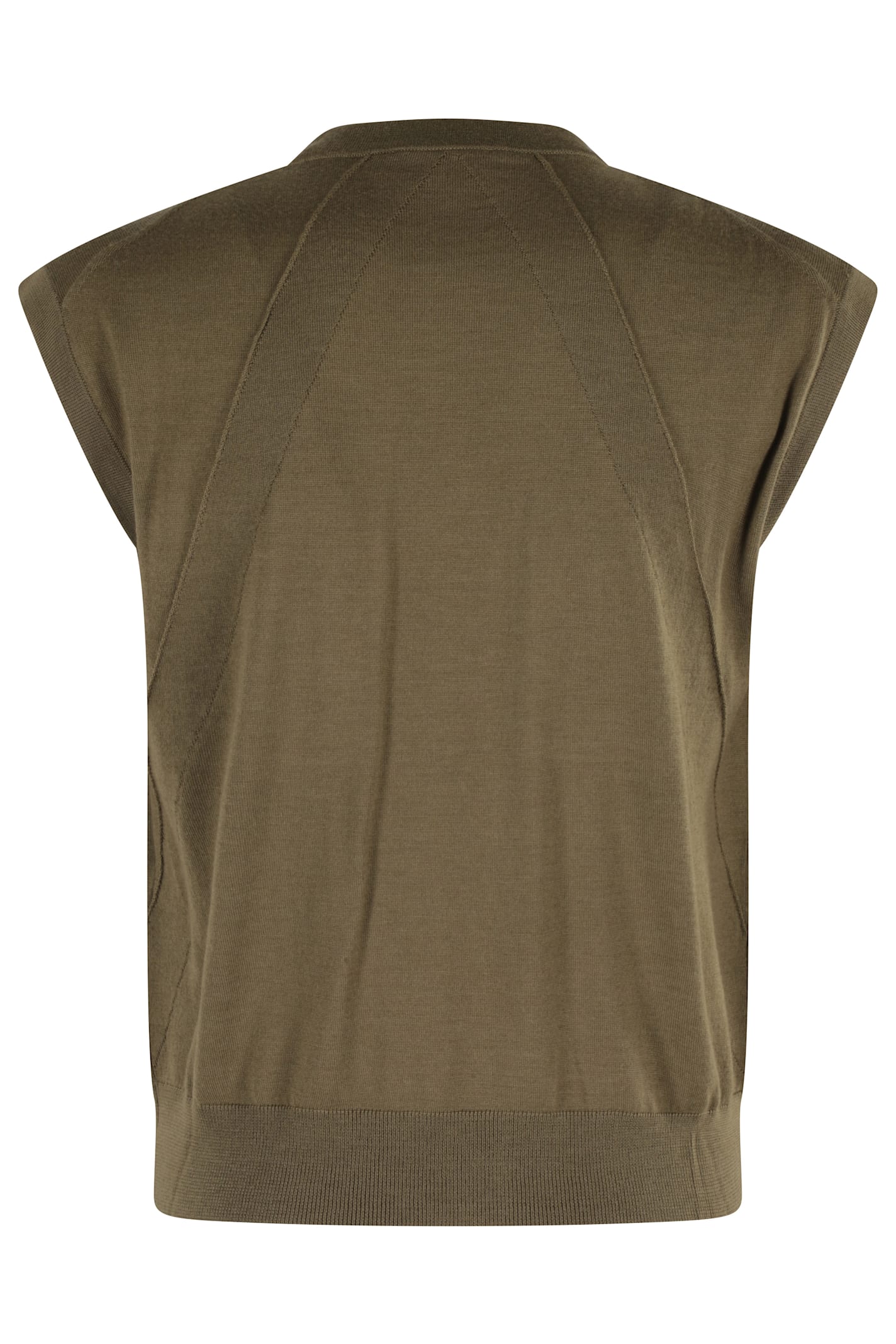 Semicouture Semi Couture Brigida Sleeveless Gilet With Flap Pockets In Gray