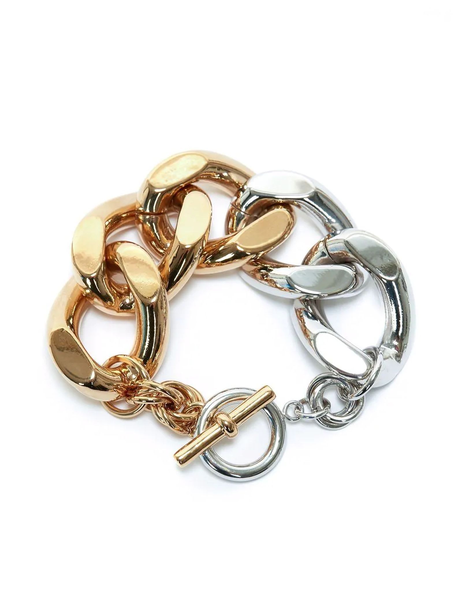 J.W. Anderson gold-tone and silver-tone chain bracelet