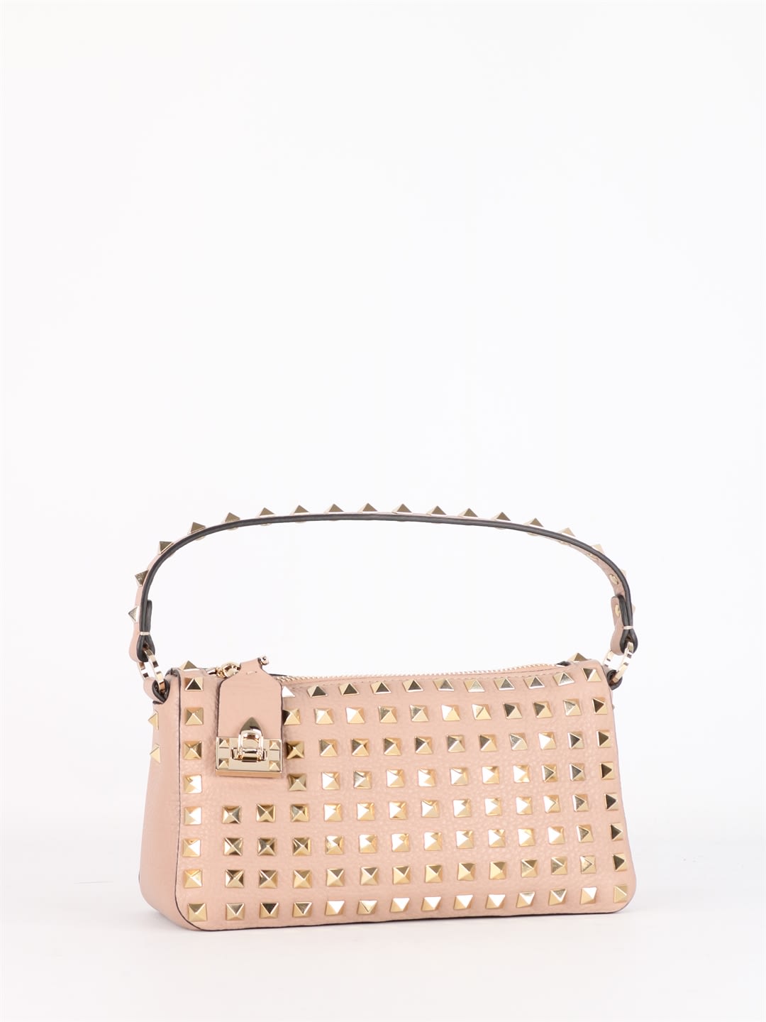 Valentino Garavani Rockstud Small Bag In Antique Pink Studs