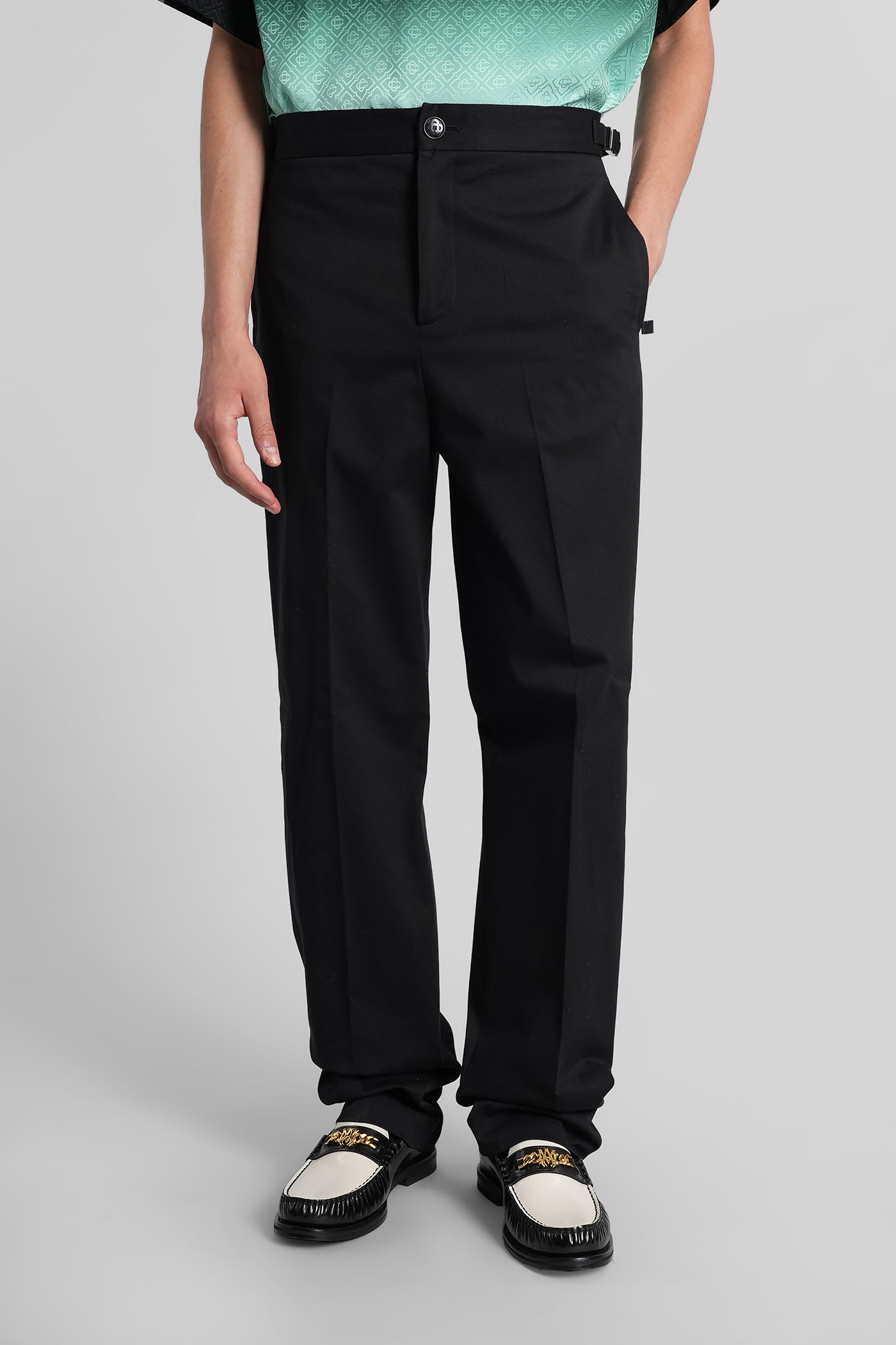 Pants In Black Cotton