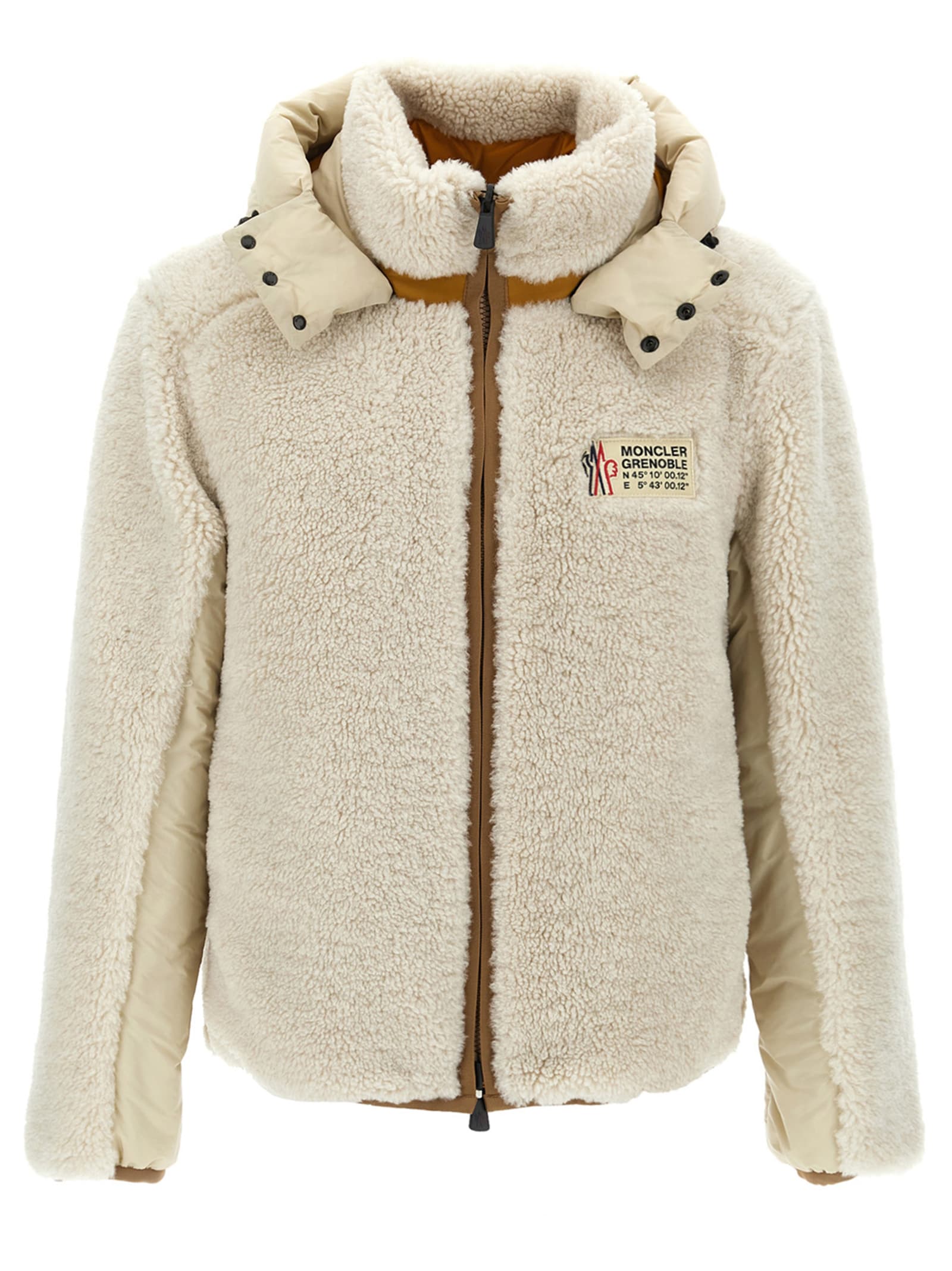 Moncler Wengi Reversible Down Jacket In Neutral