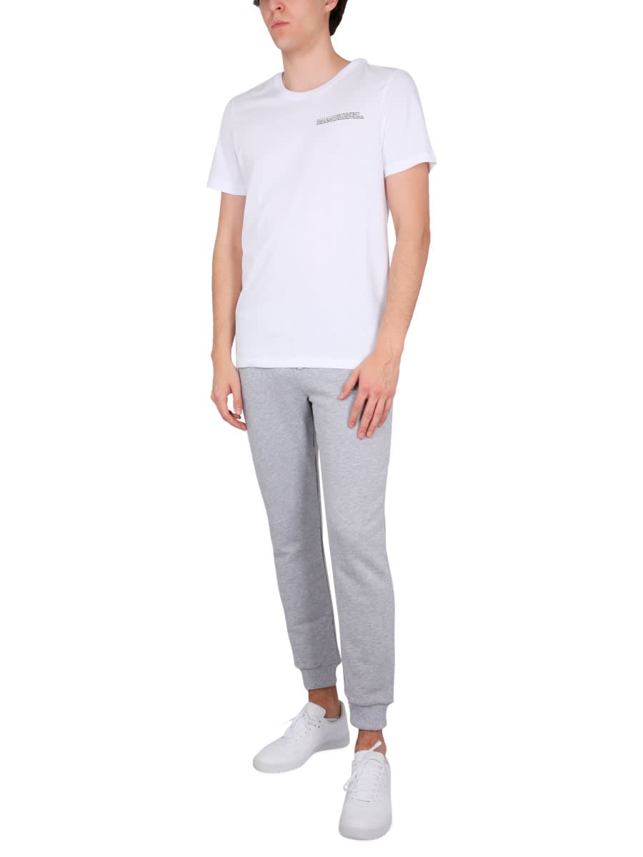 Ballantyne Jersey Crew Neck T-shirt In White