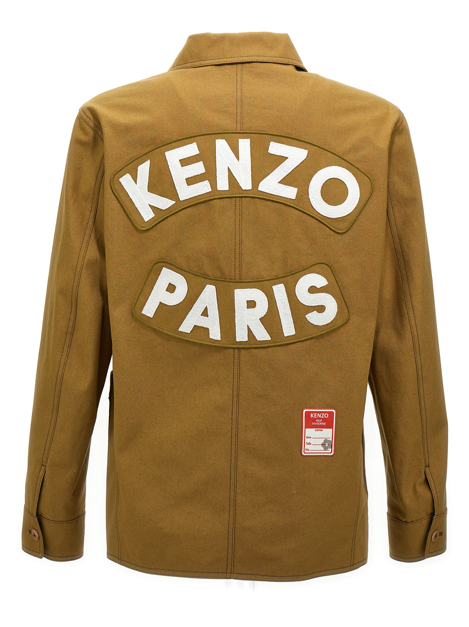 Shop Kenzo Sailor Workwear Jacket In Kaki
