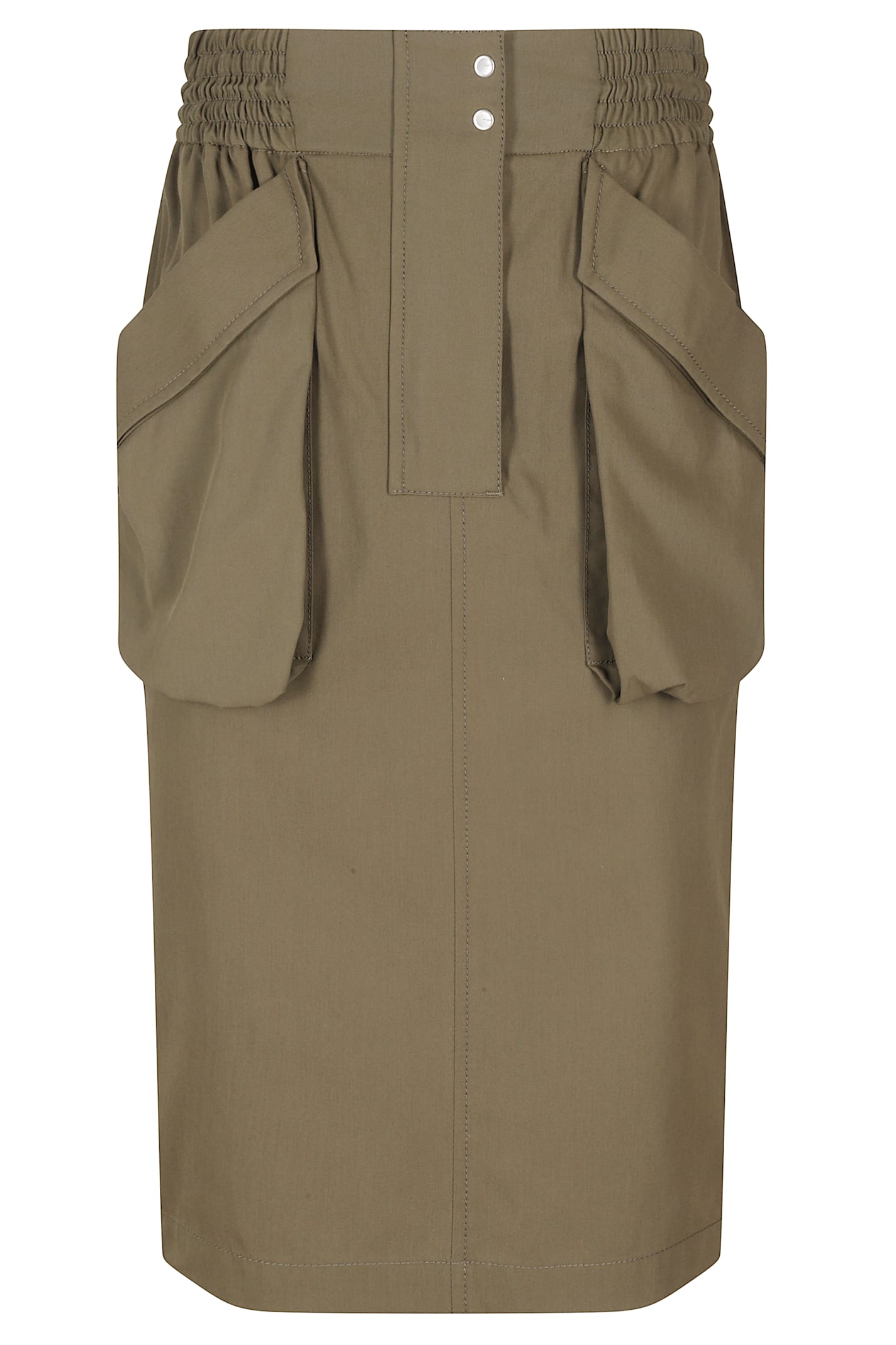 Pinko Pocket-detail Drawstring Midi Skirt