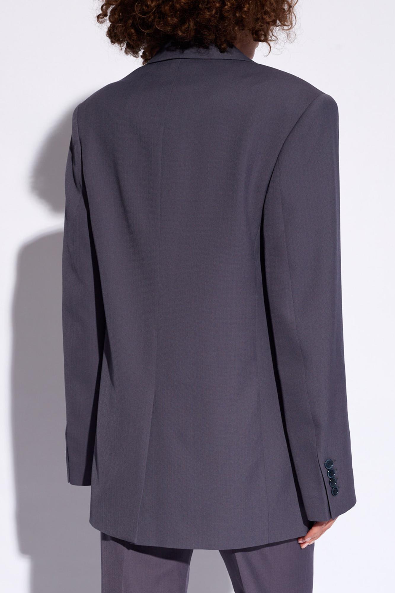 Shop Acne Studios Single-breasted Blazer In Blue