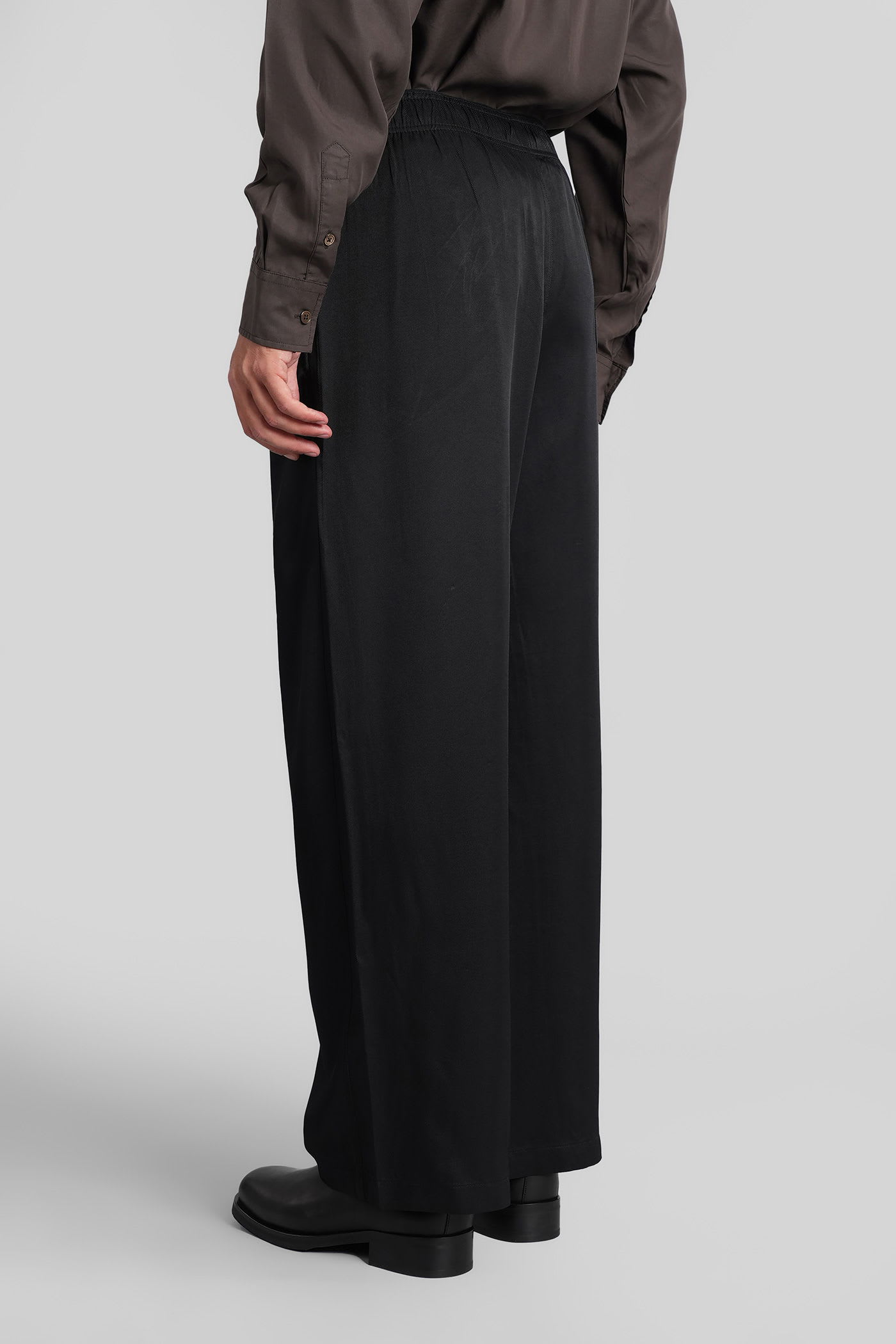 Our Legacy Pants In Black Viscose In Black