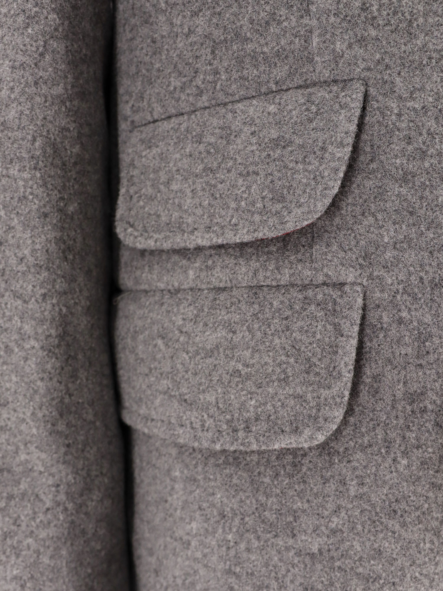 Shop Brunello Cucinelli Coat In Grey