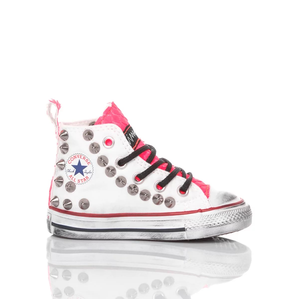 Shop Mimanera Converse Baby Fuxia Spike Customized
