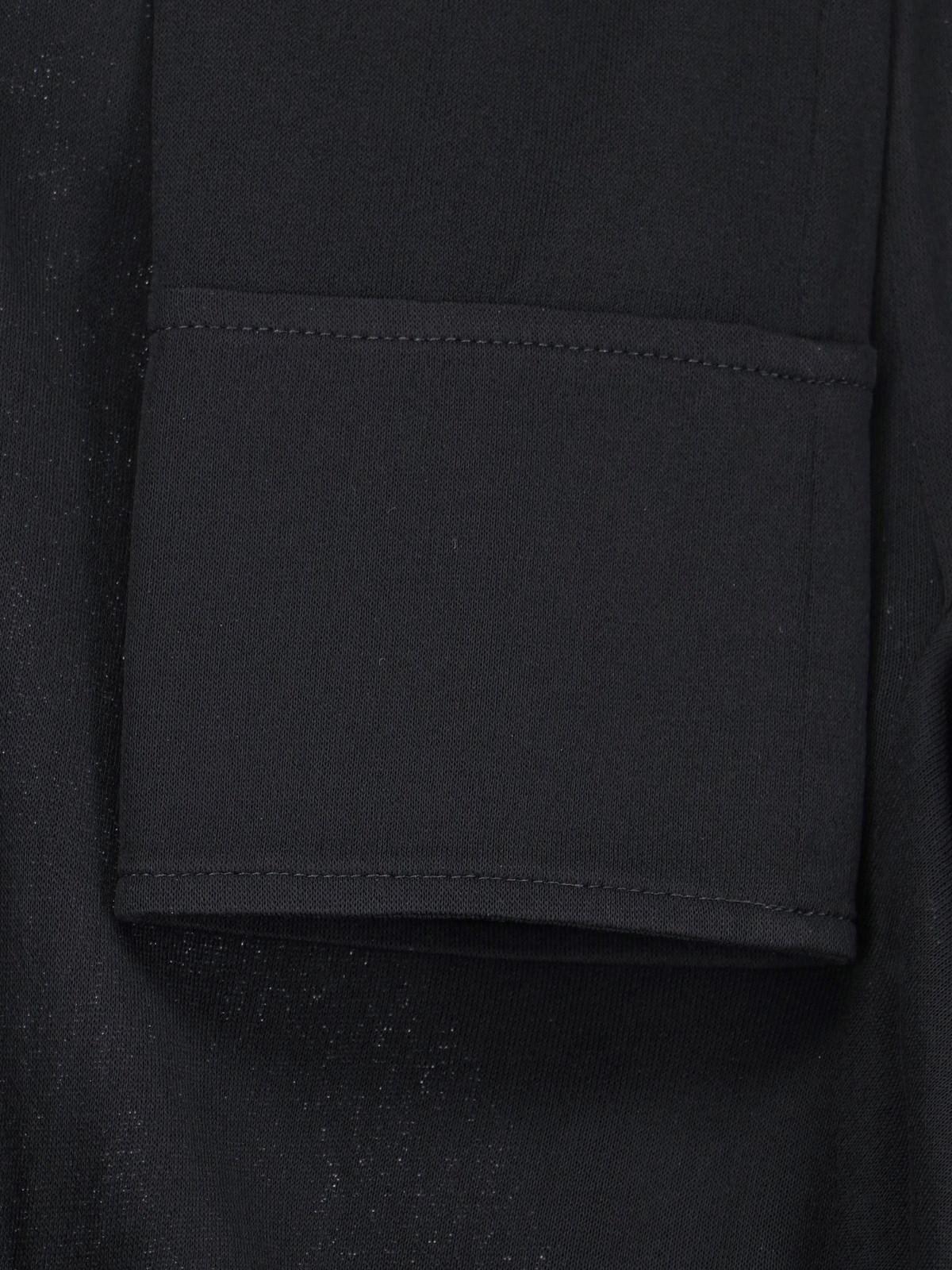 Shop Saint Laurent Semi-transparent Shirt In Nero