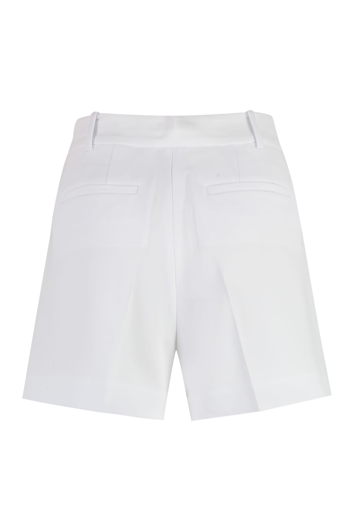 Shop Michael Michael Kors Crêpe Bermuda In White