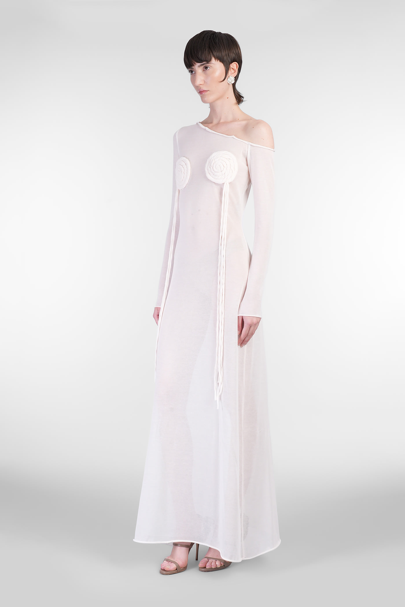 Nué Hydra Dress Woman In Rose-pink Cotton