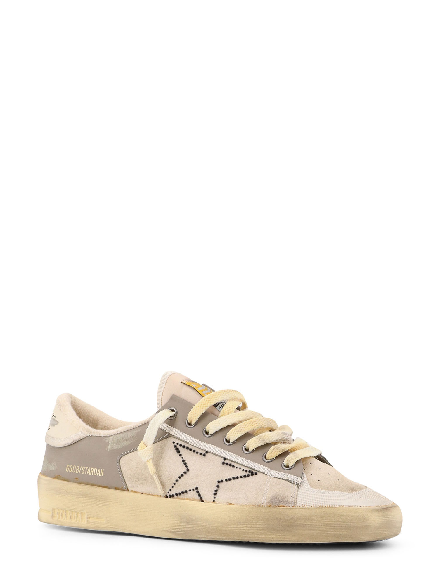 Shop Golden Goose Stardan Sneakers In Beige