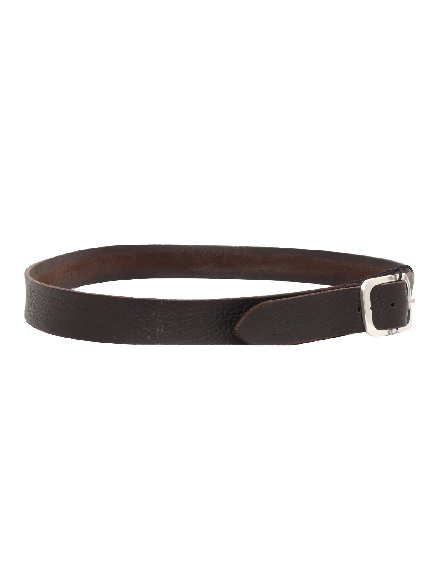 Shop Orciani Brown Leather Belt