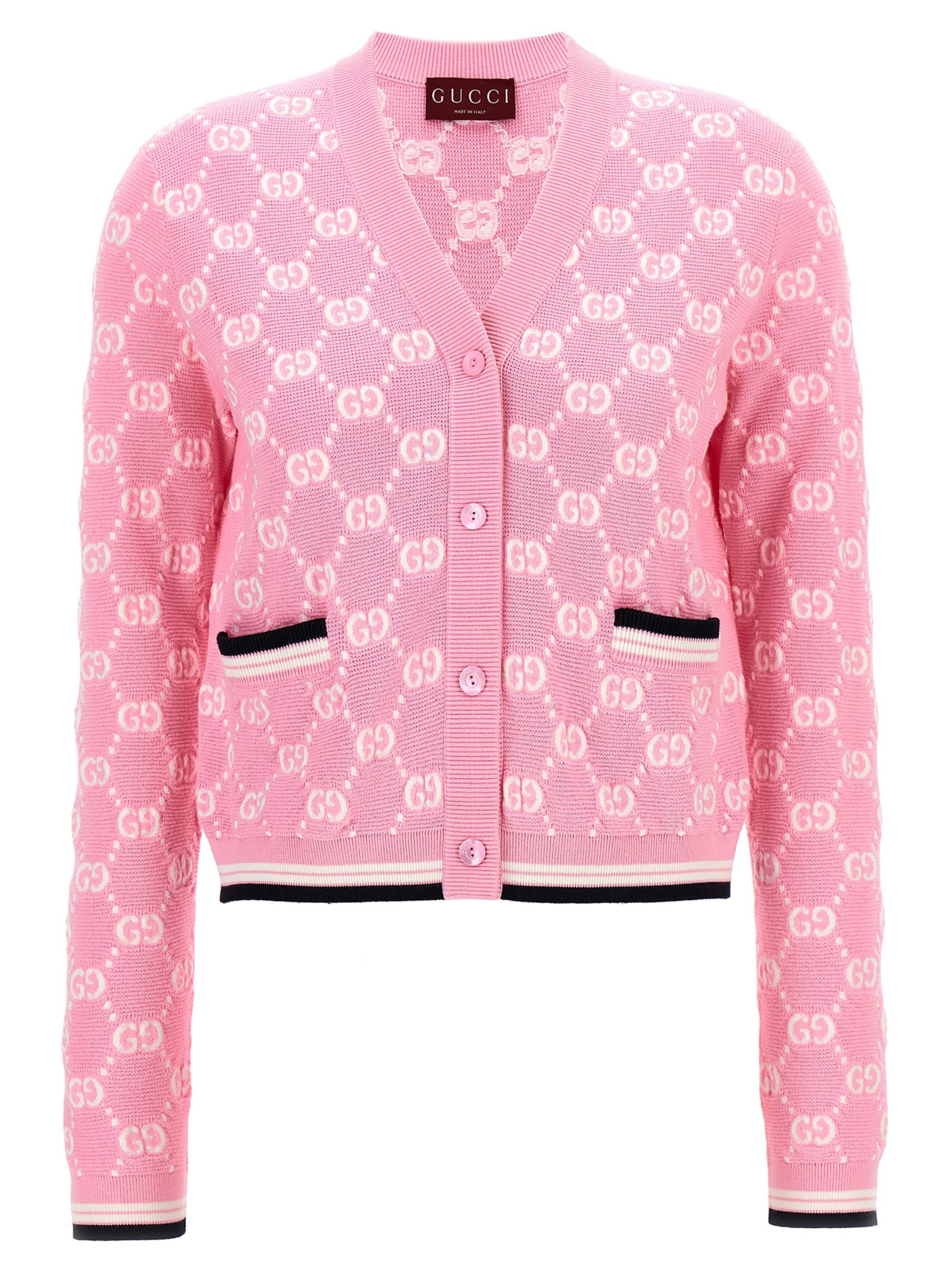 Gucci Gg Cardigan In Pink