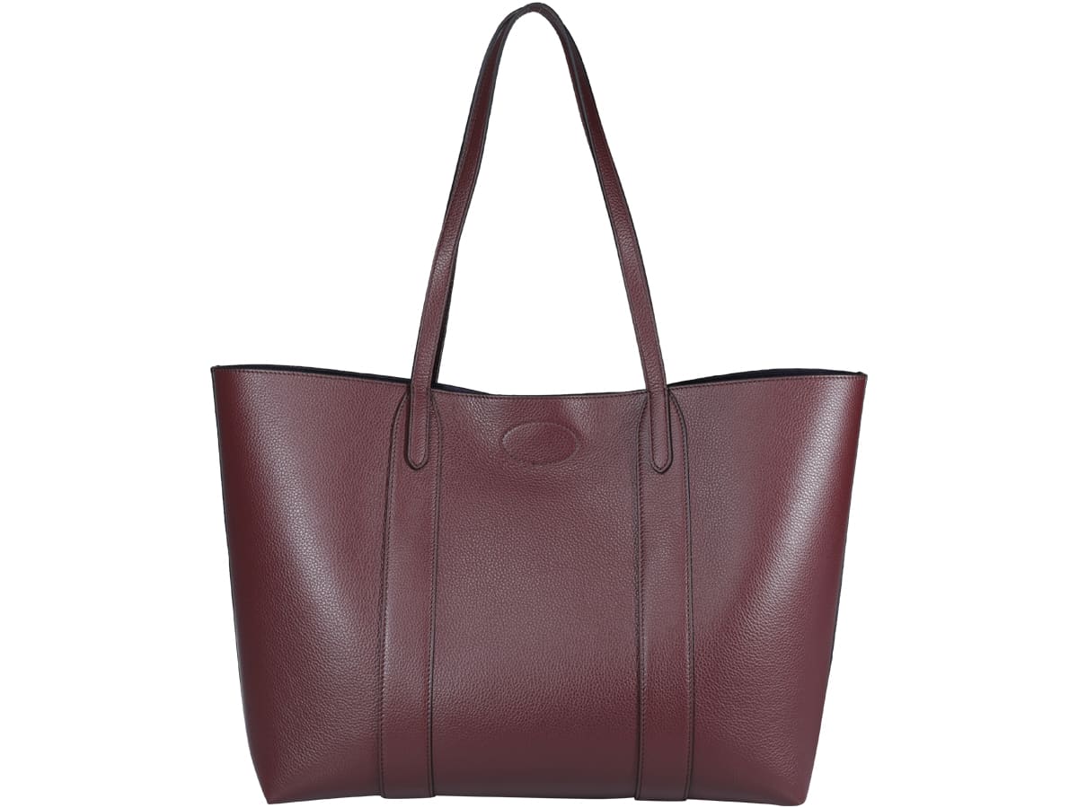 Shop Mulberry Bayswater Tote Small In Red