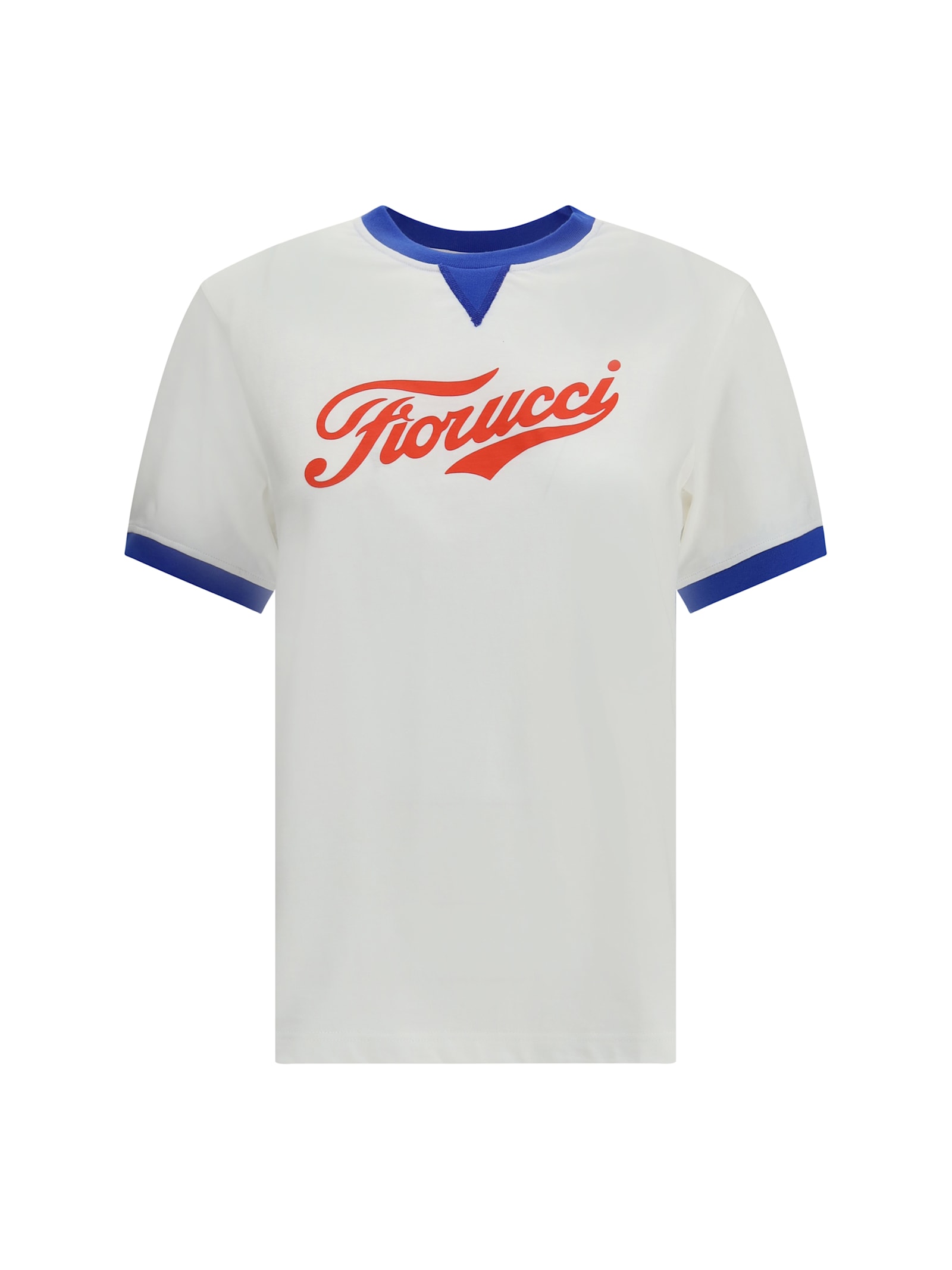 Fiorucci Varsity Logo Regular T-shirt In White