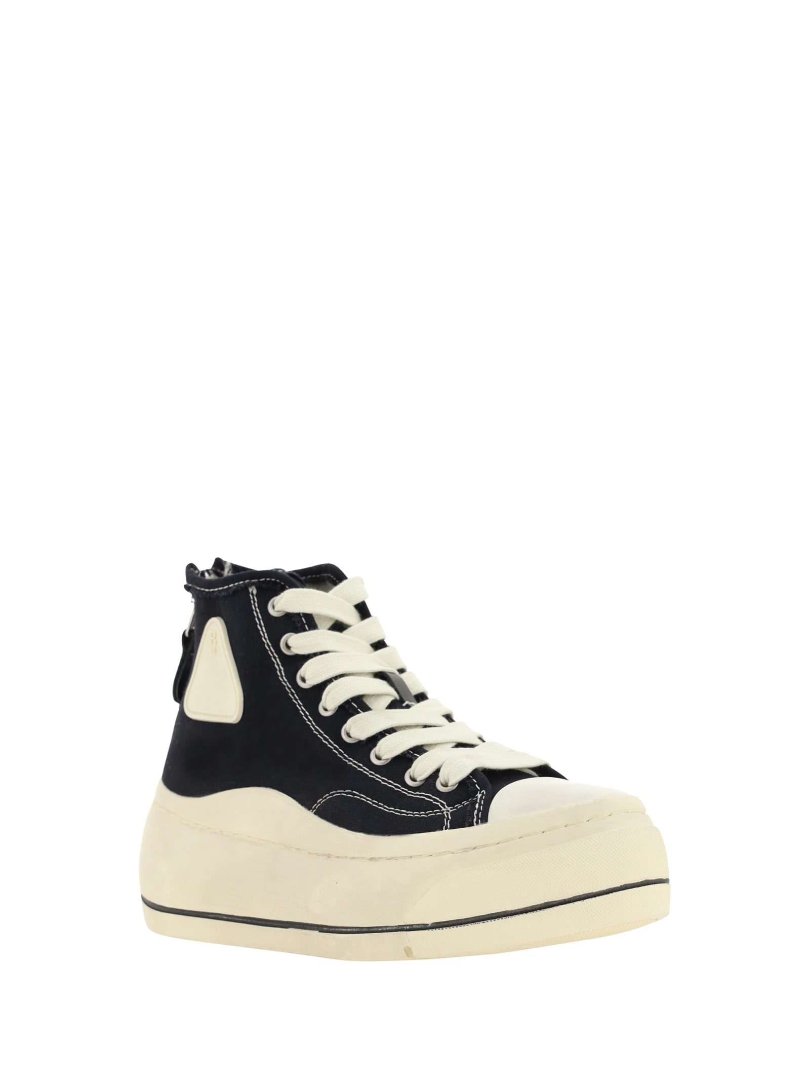 Back Zip Lace-up Sneakers