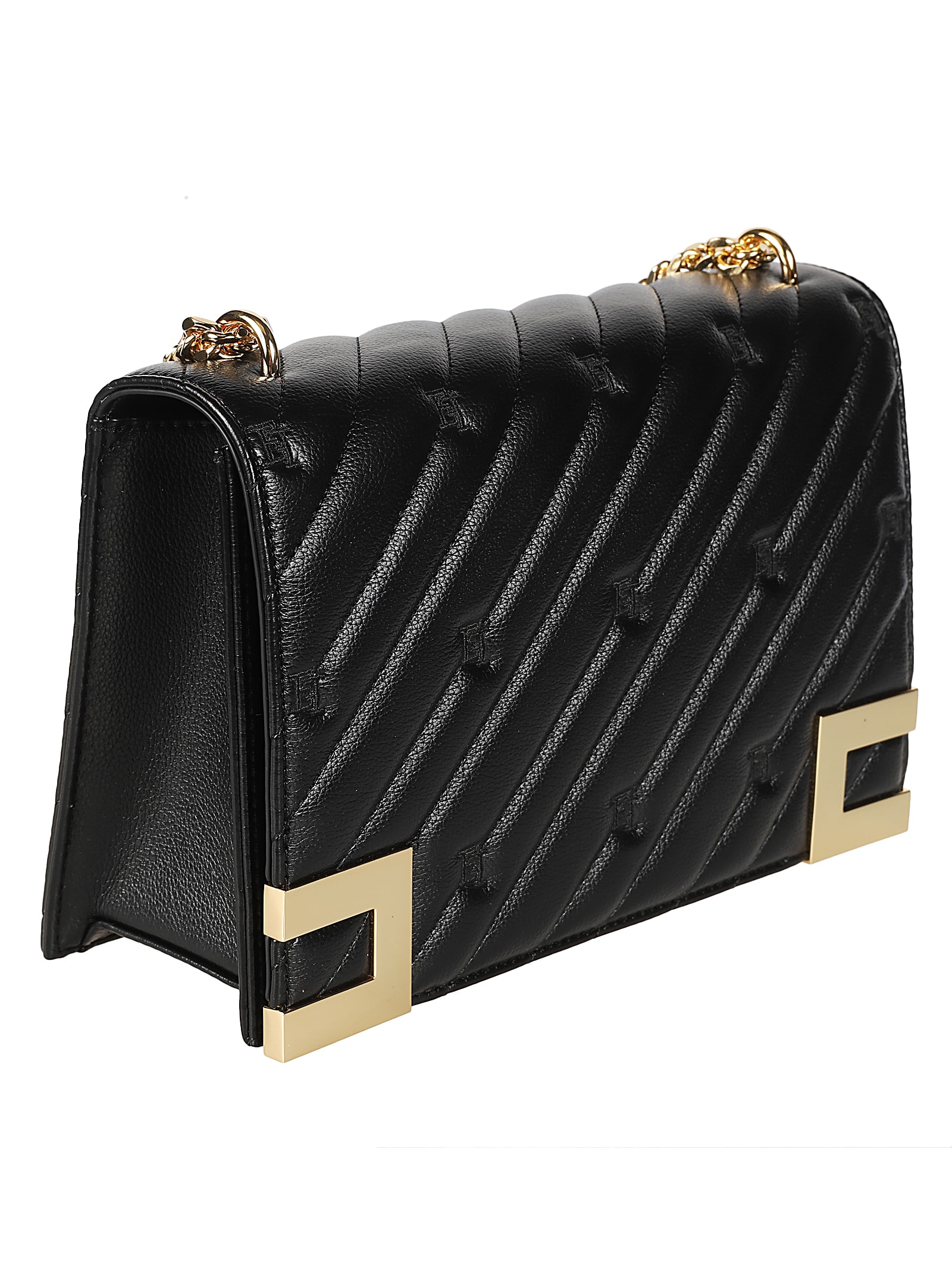 Shop Elisabetta Franchi Big Bag In Nero