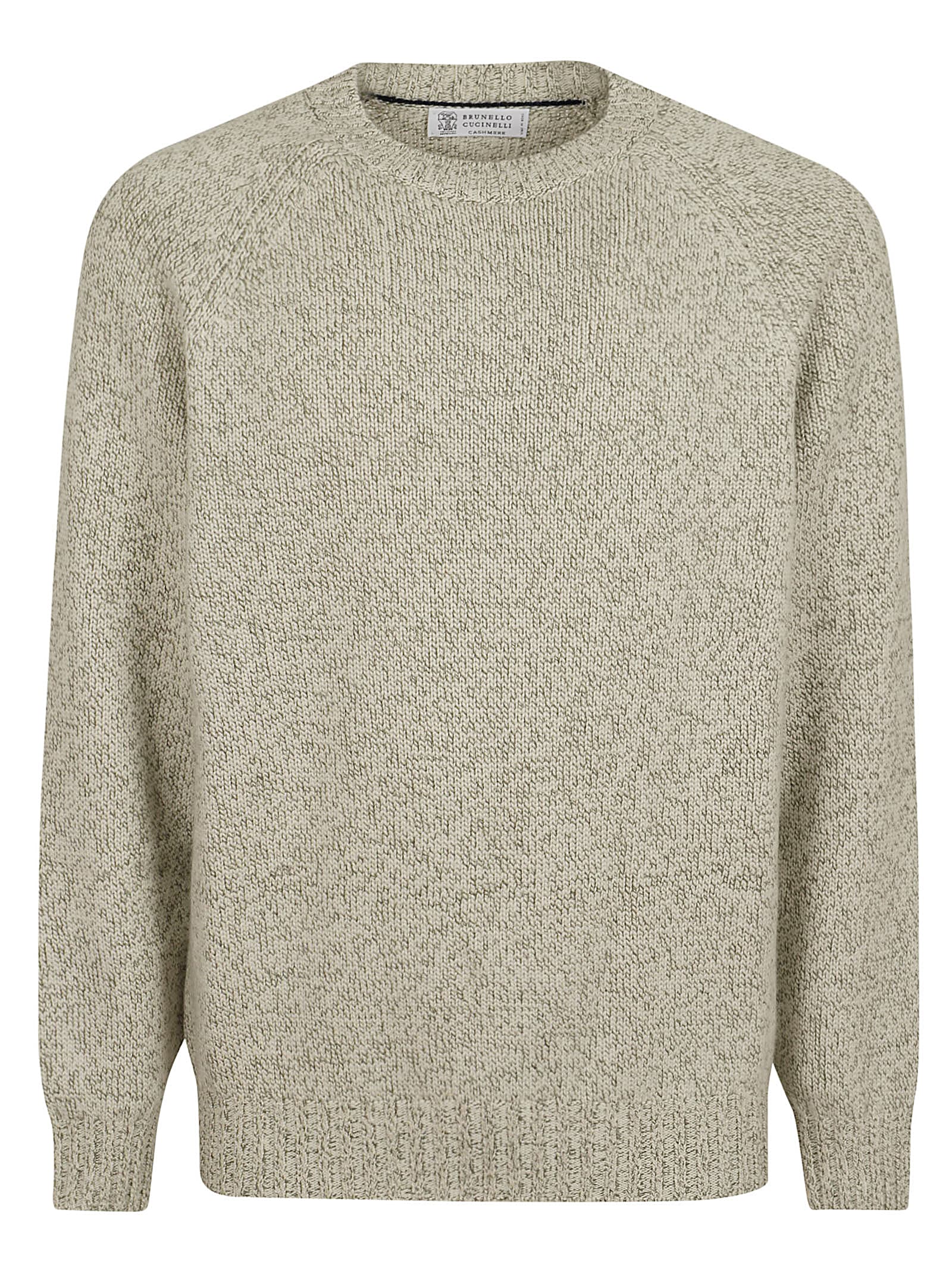 Shop Brunello Cucinelli Cashmere Sweater In Olivo