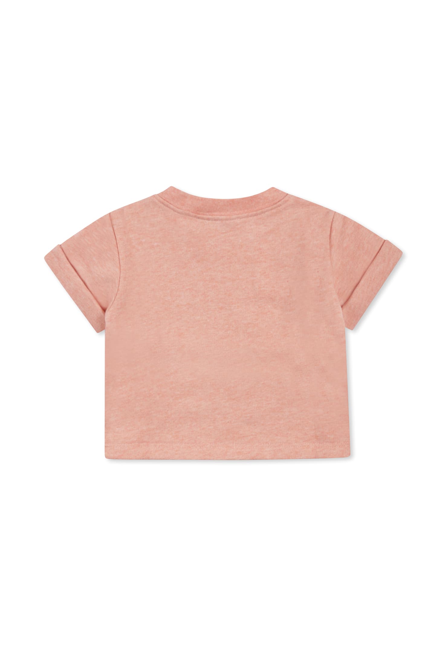 Bonpoint Pink T-shirt For Baby Girl With Cherries In Pink