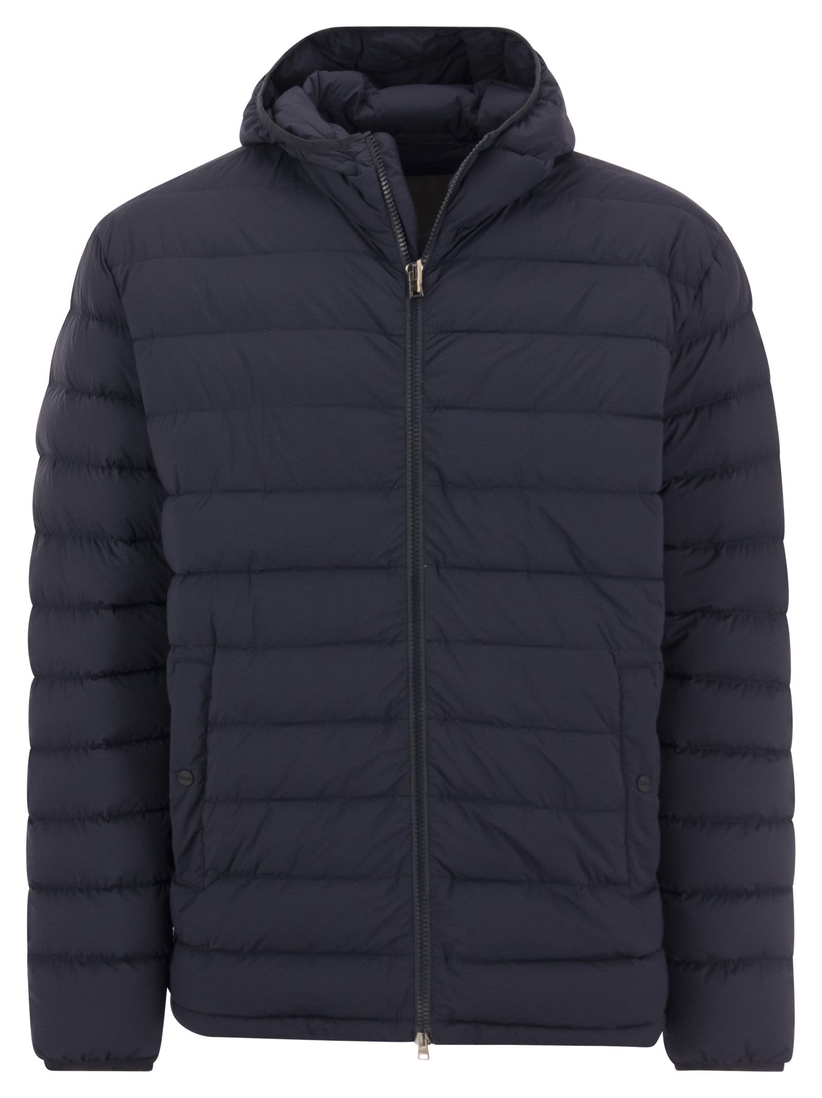 Herno Men's Packable Down Jacket In Blue