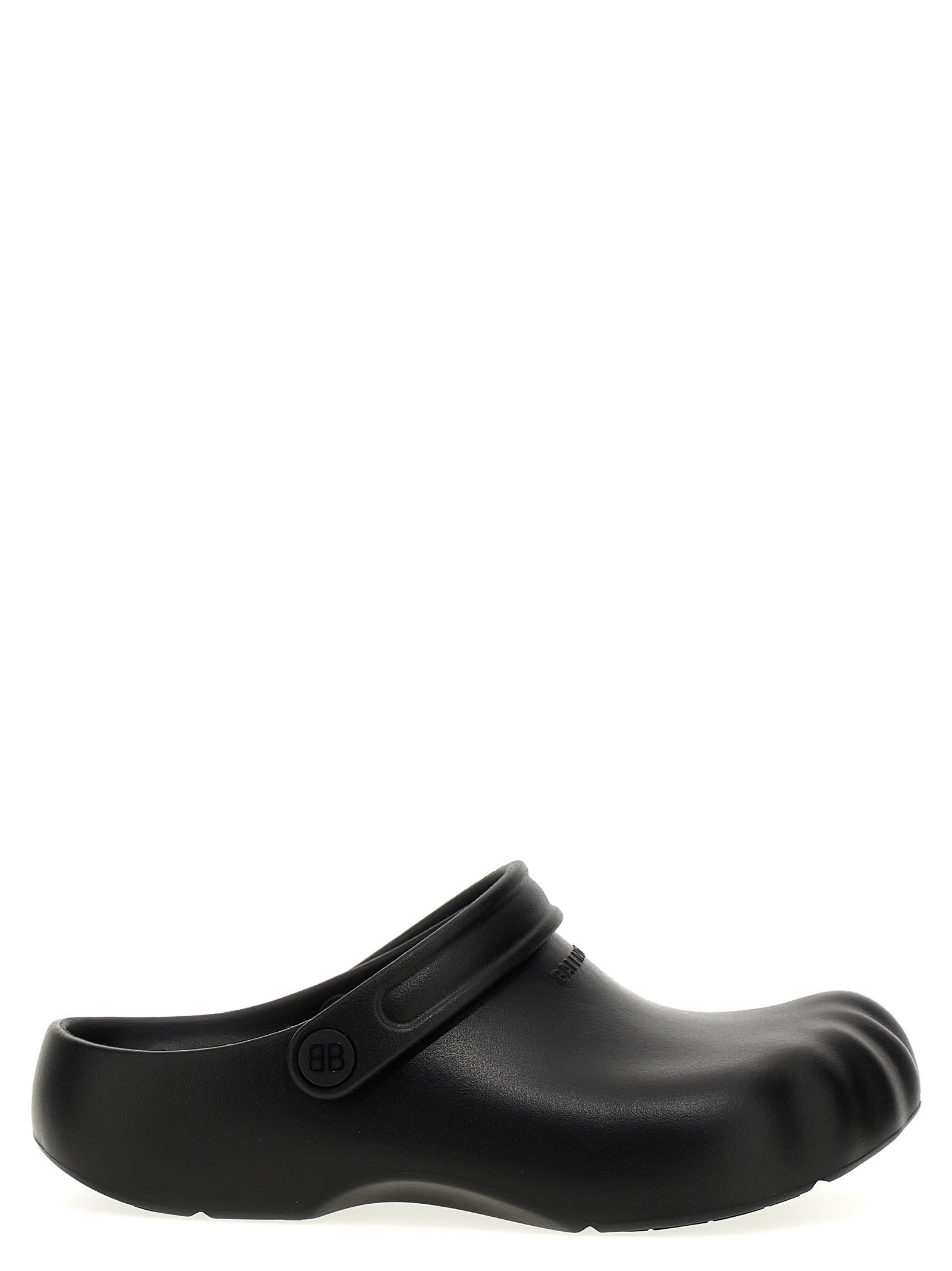 Shop Balenciaga Sunday Molded Mules In Black