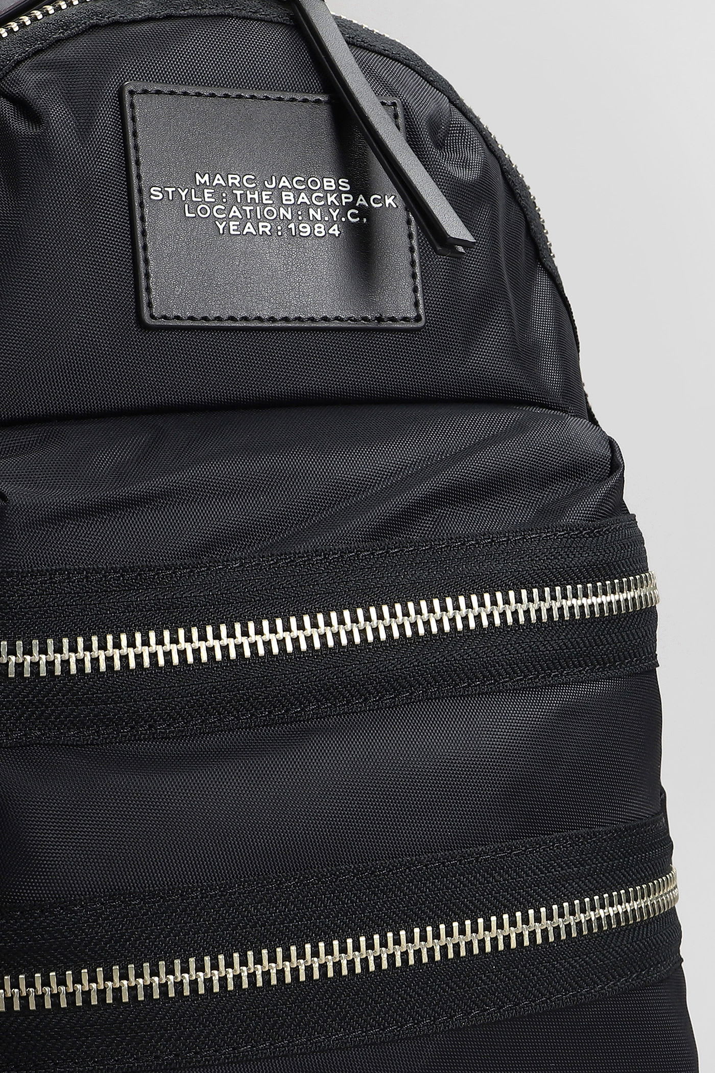 Marc Jacobs The Medium Backpack Backpack In Black Nylon In Black