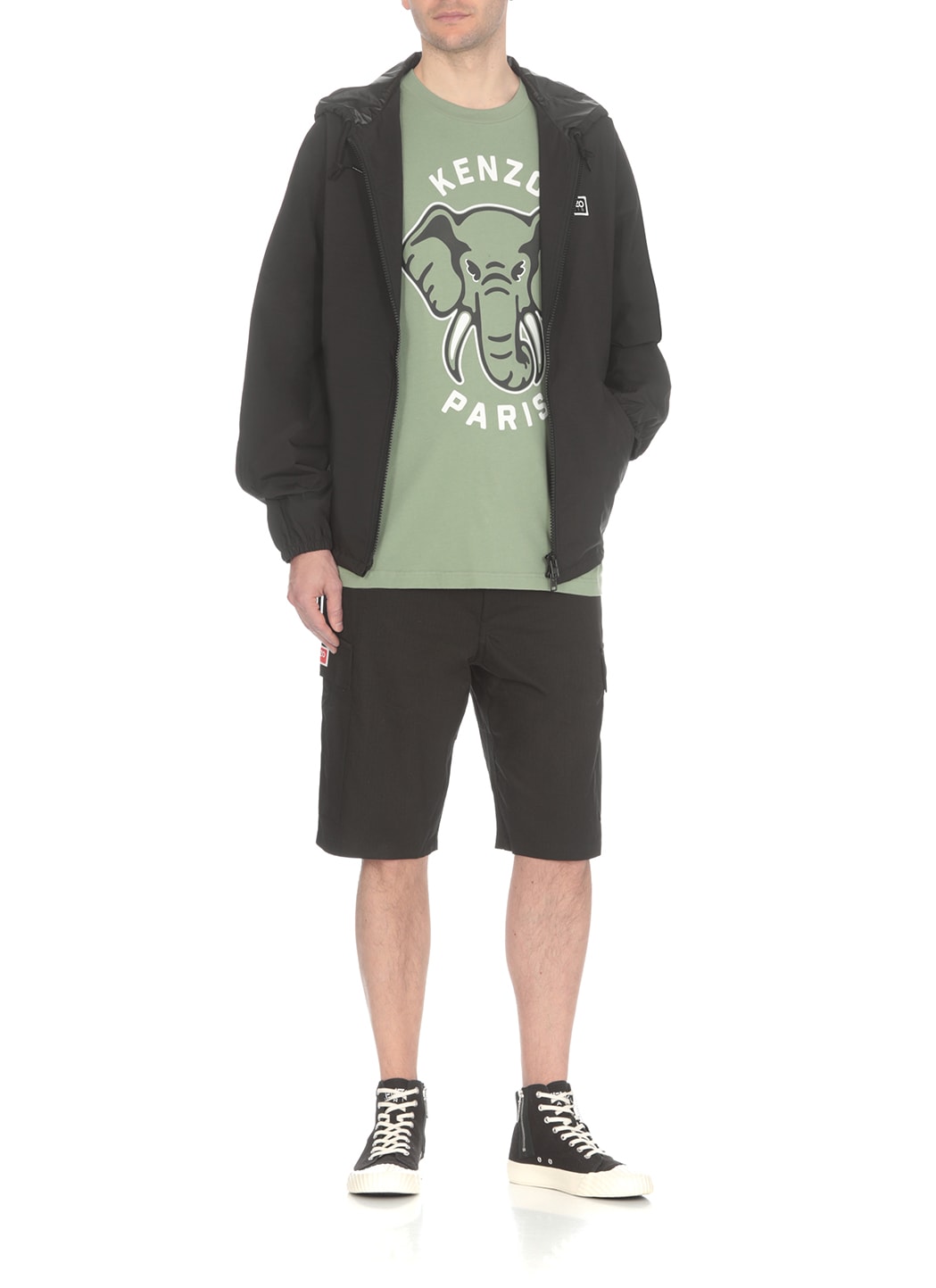 Shop Kenzo Elephant T-shirt In Green