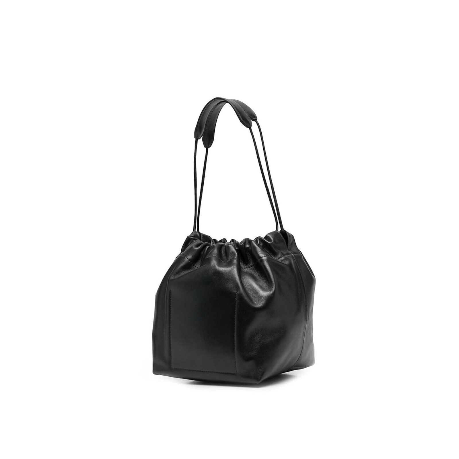 Shop Jil Sander Leather Shoulder Bag In Black