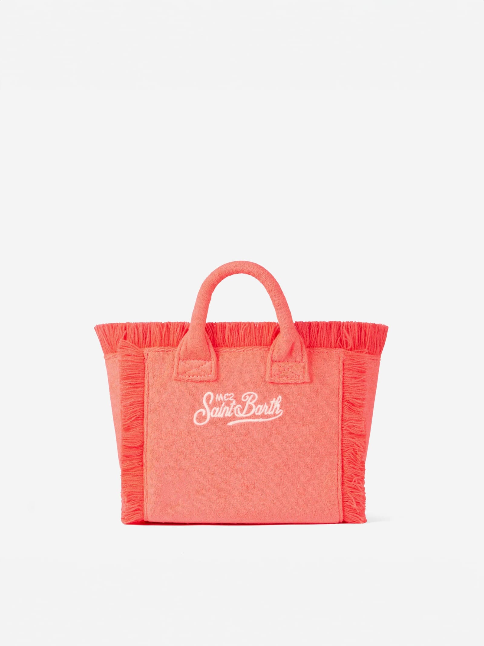 MC2 SAINT BARTH MINI VANITY FLUO PINK TERRY HANDBAG 