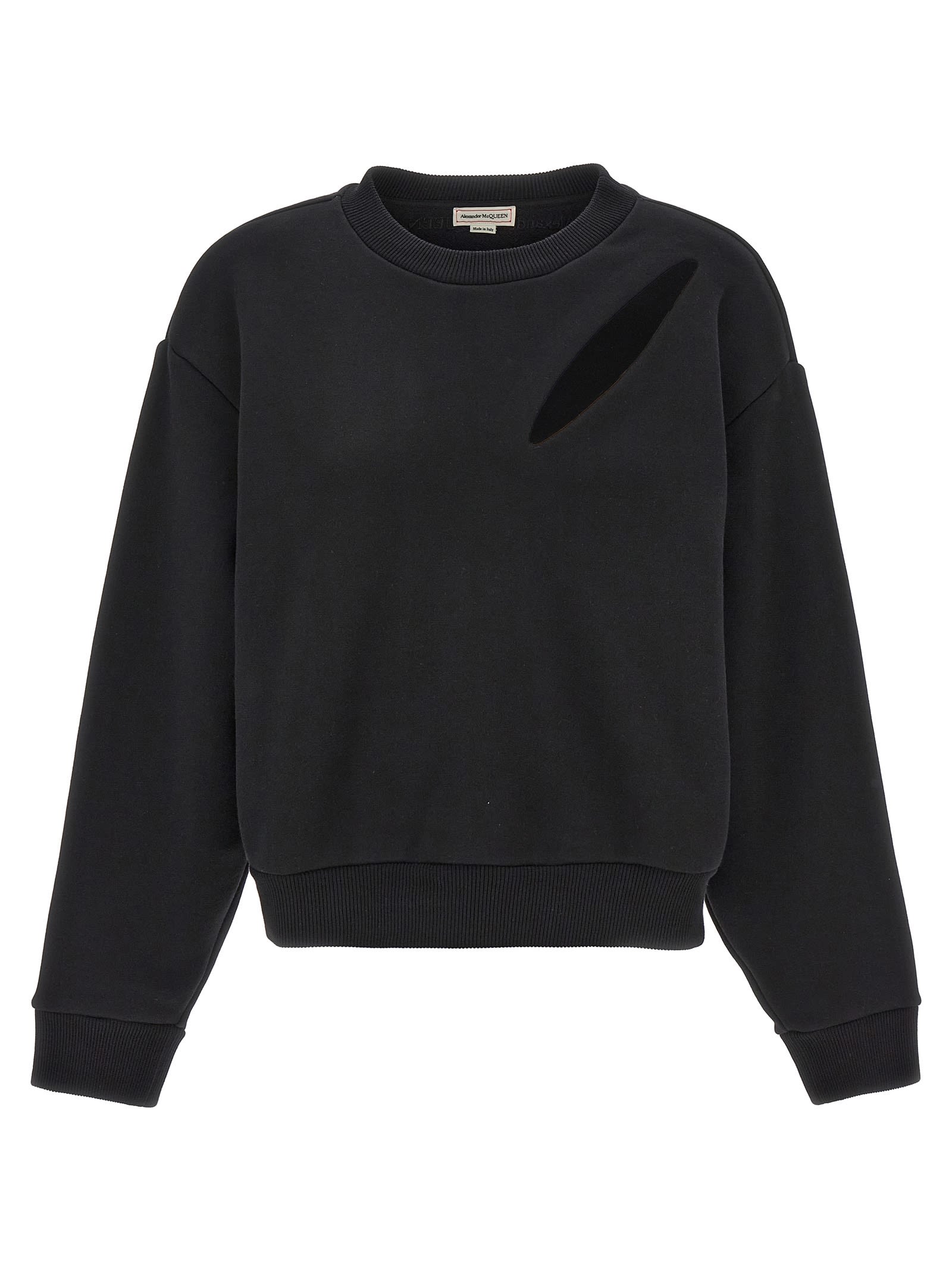 Shop Alexander Mcqueen Cut And Sew Sweatshirt In Black