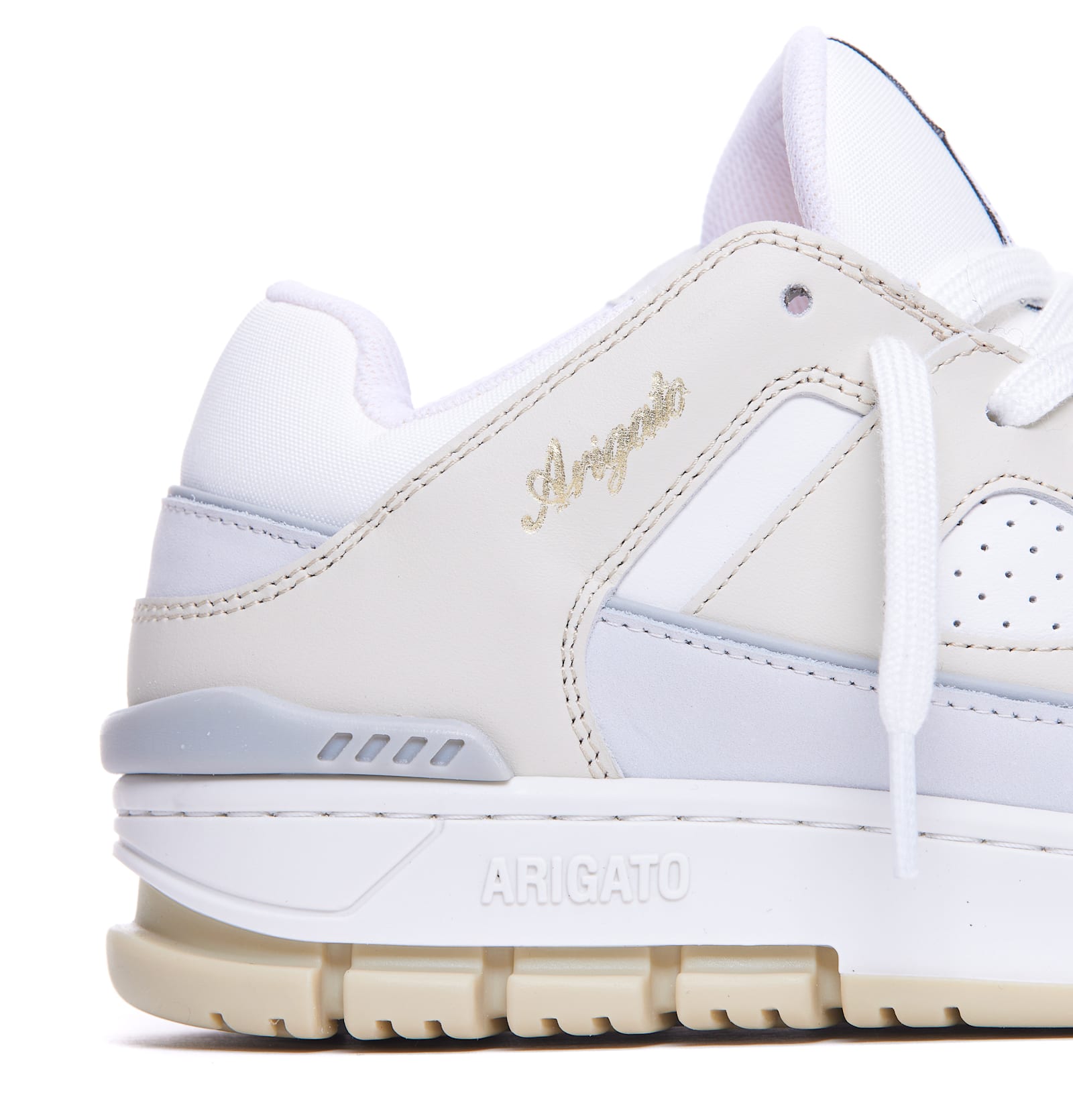 Axel Arigato Area Lo Sneaker Sneakers In Beige Leather In White