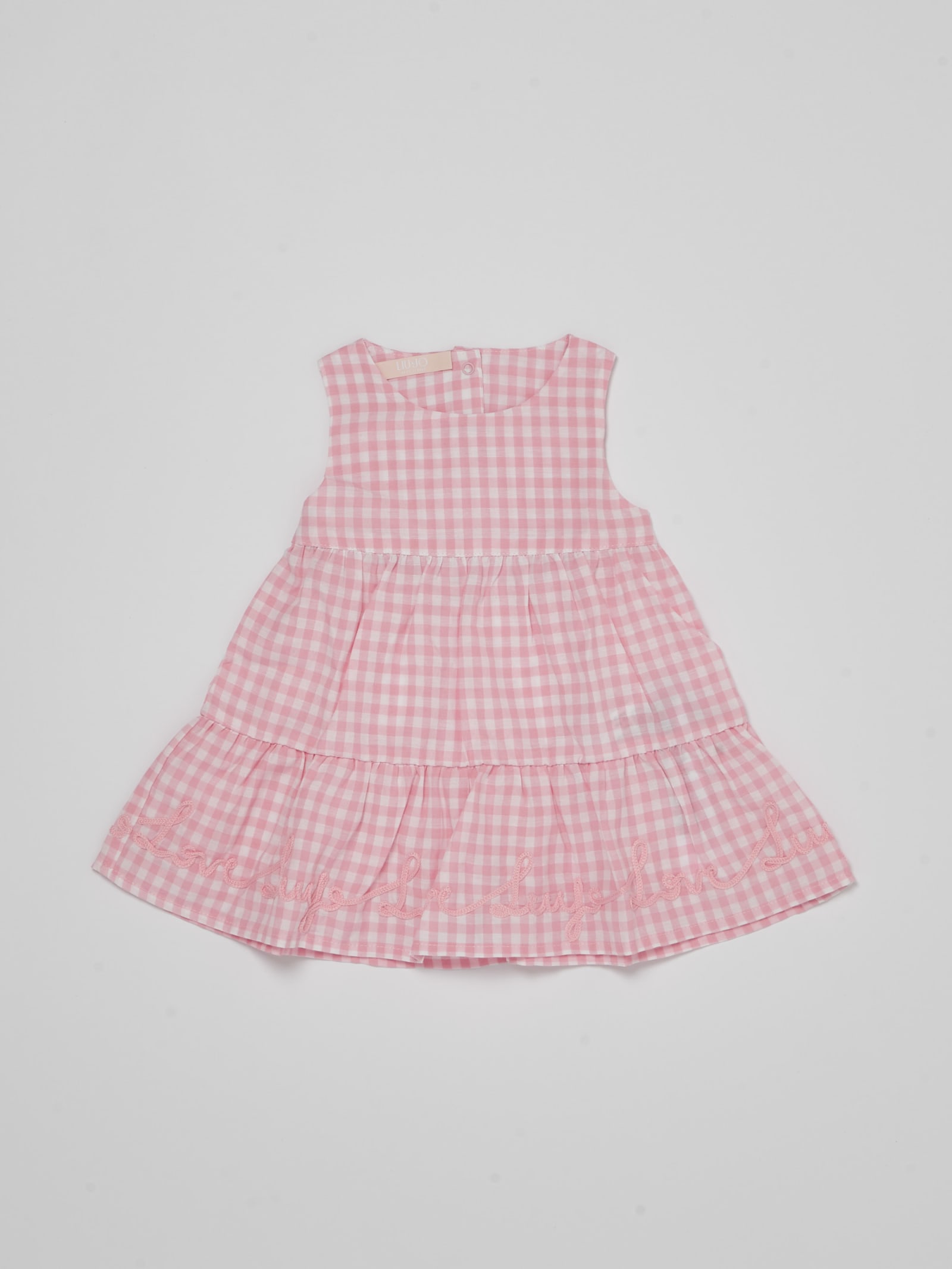 Shop Liu •jo Dress Dress In Bianco-rosa