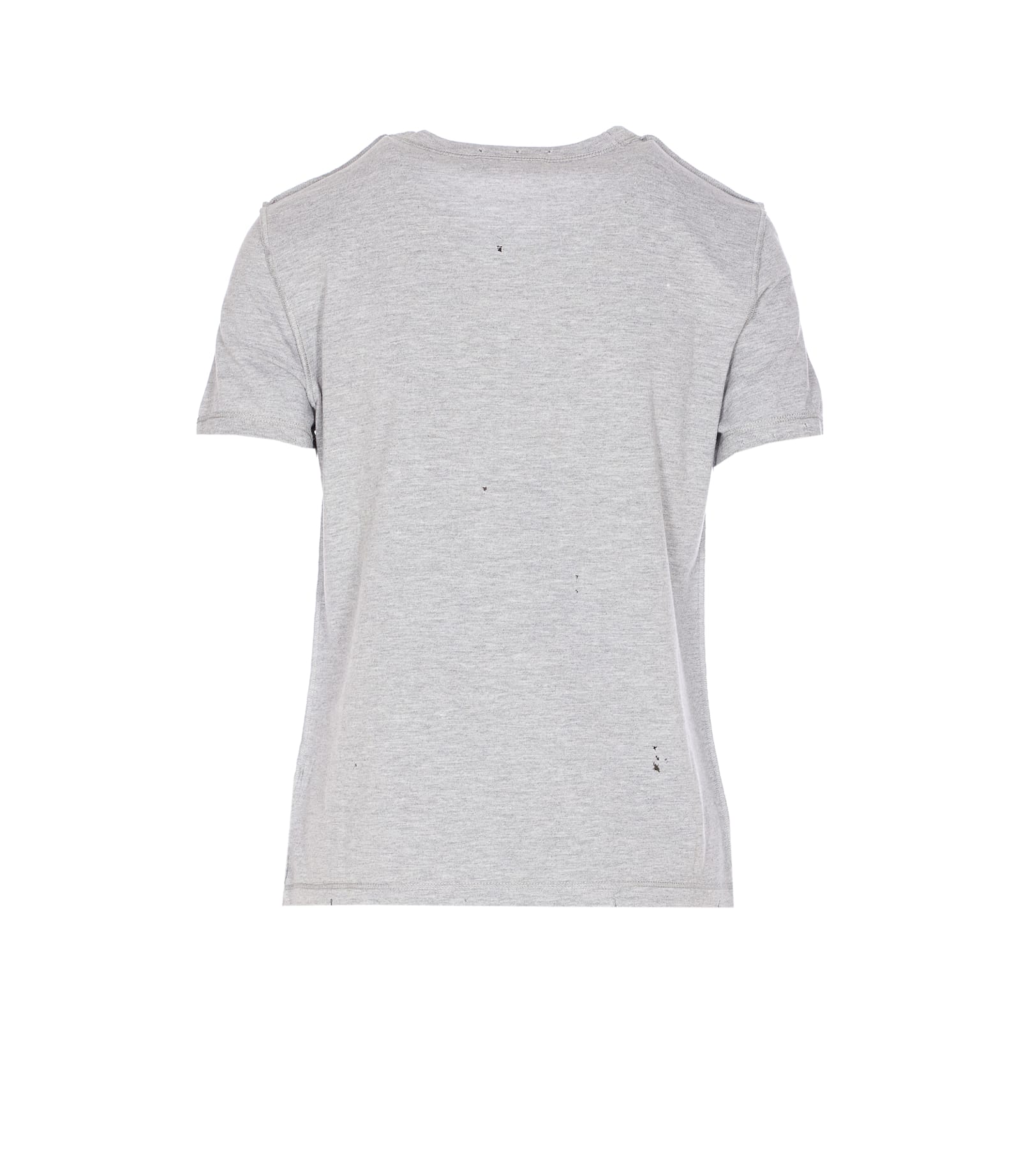 Dolce & Gabbana Graphic Print Casual Crewneck T-shirt In Gray