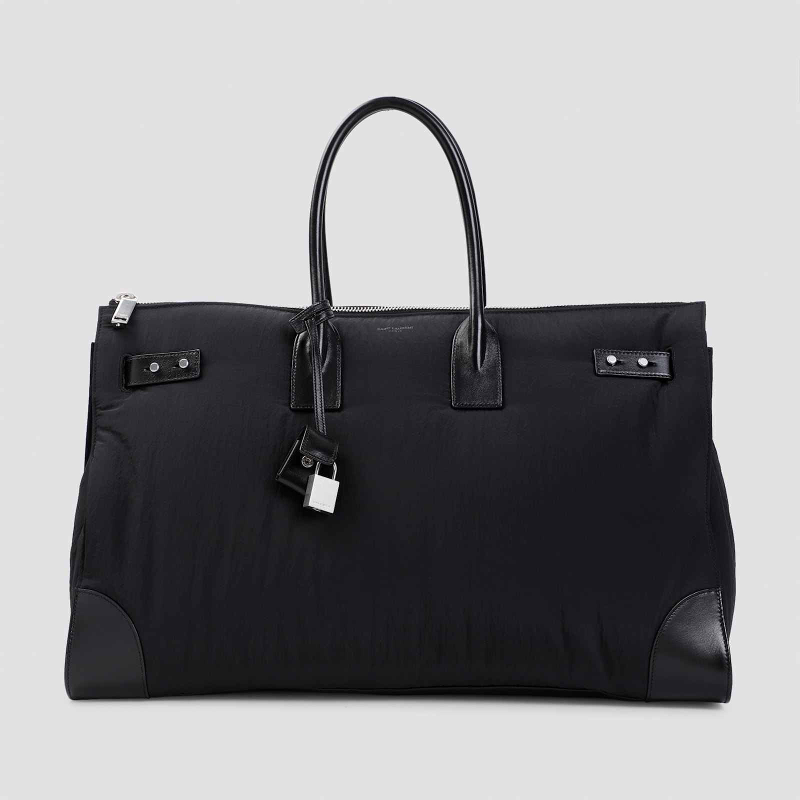 Saint Laurent Ysl Duffle Bag In Black