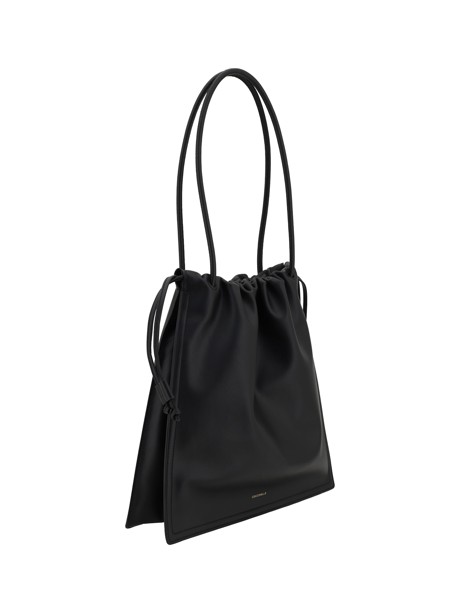 Coccinelle Dulse Large Black Shoulder Bag In Black
