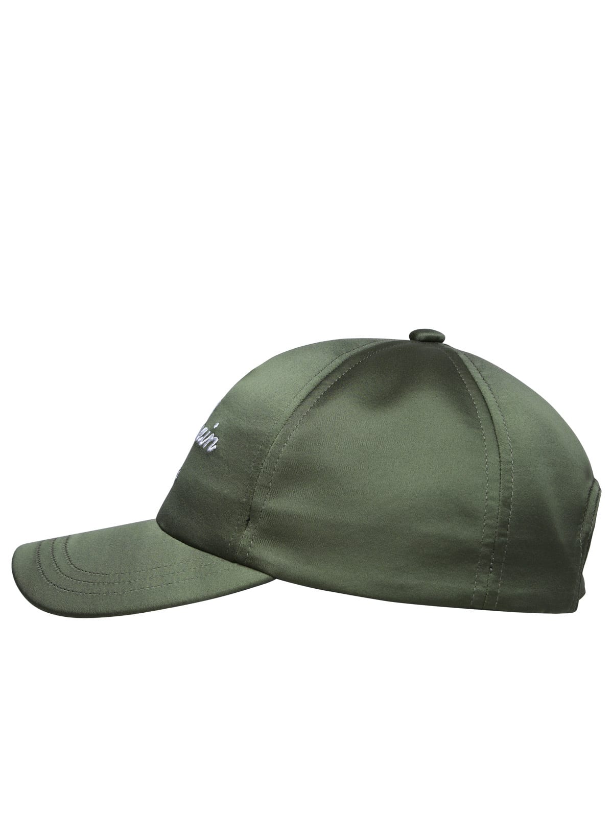 Shop Balmain Green Polyester Hat In Kaki